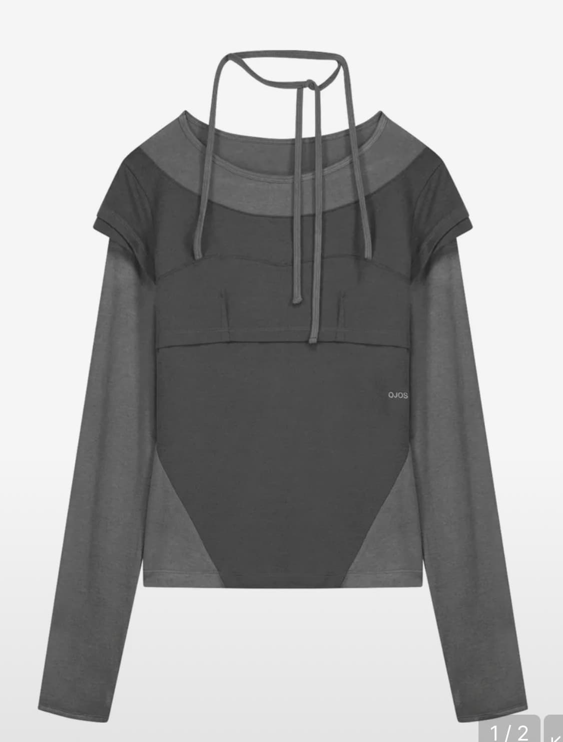 Halter Strap Long Sleeve  (교환 2-->1) 상품이미지1