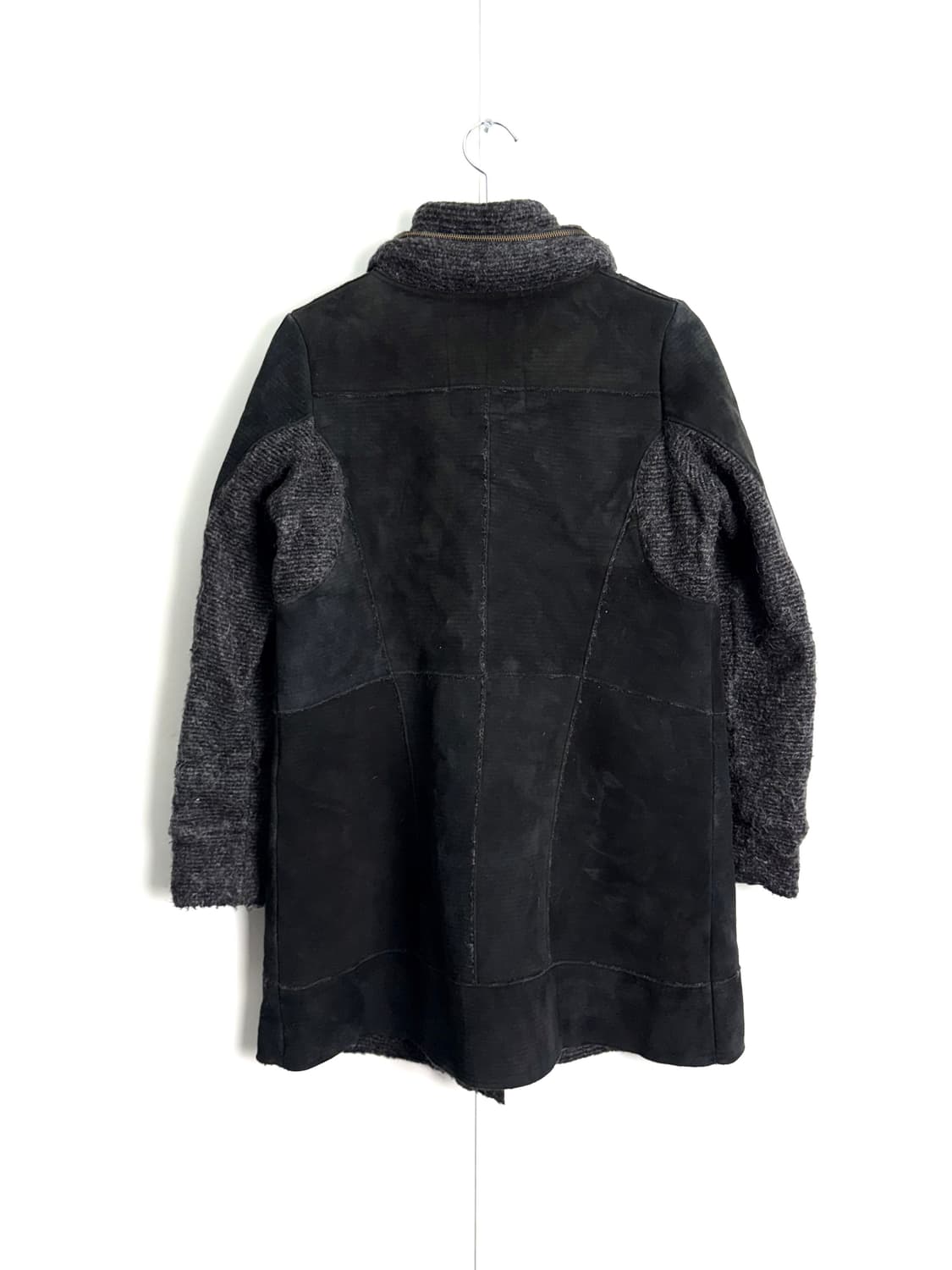 dw2r 레더 패치워크 코트 상품이미지4