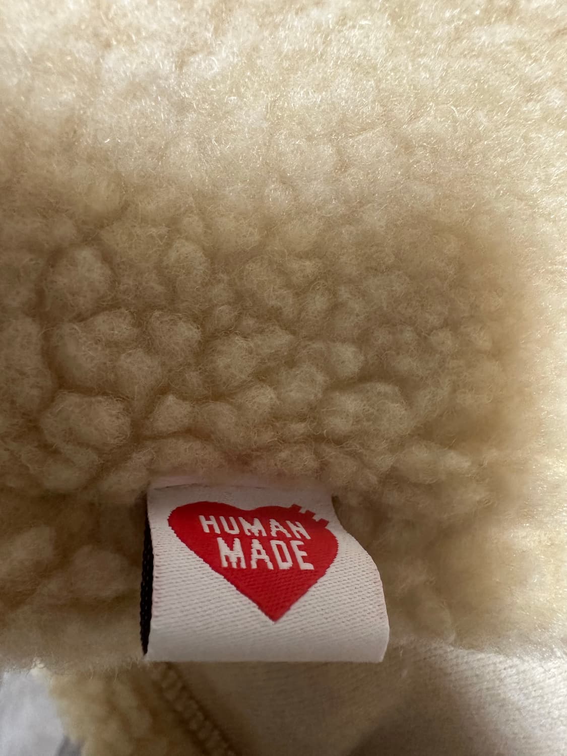 휴먼메이드 뽀글이 플리스 자켓 연베이지 상품이미지9