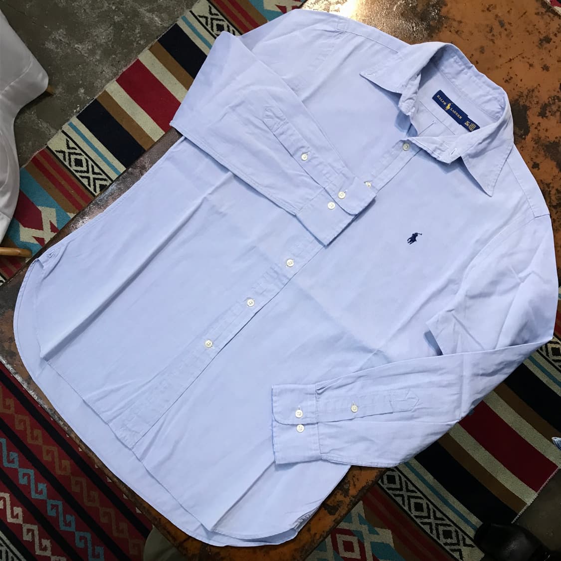 폴로랄프로렌 소라색 코튼 셔츠 남성 105 사이즈 상품이미지2