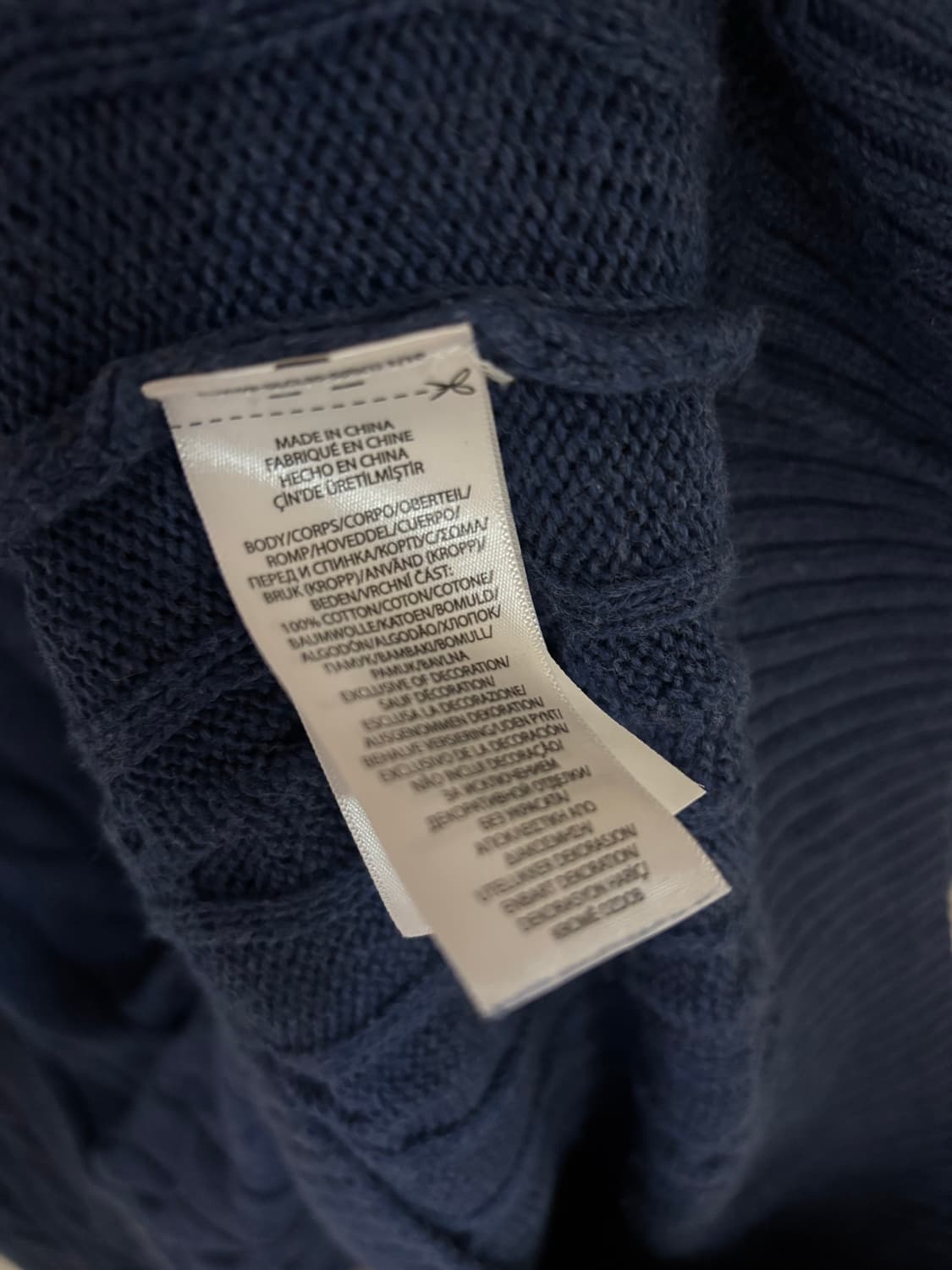 폴로 랄프로렌 하프집업 케이블 니트 M 상품이미지4