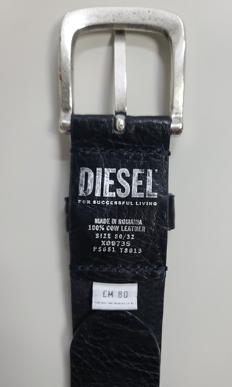 [80] 디젤 B-잭론 레더 벨트 블랙 상품이미지4