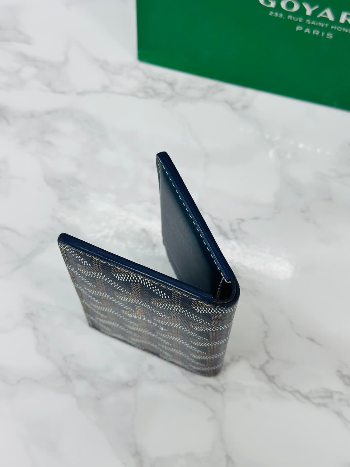 고야드 생피에르 카드지갑 네이비-12 상태  상품이미지5