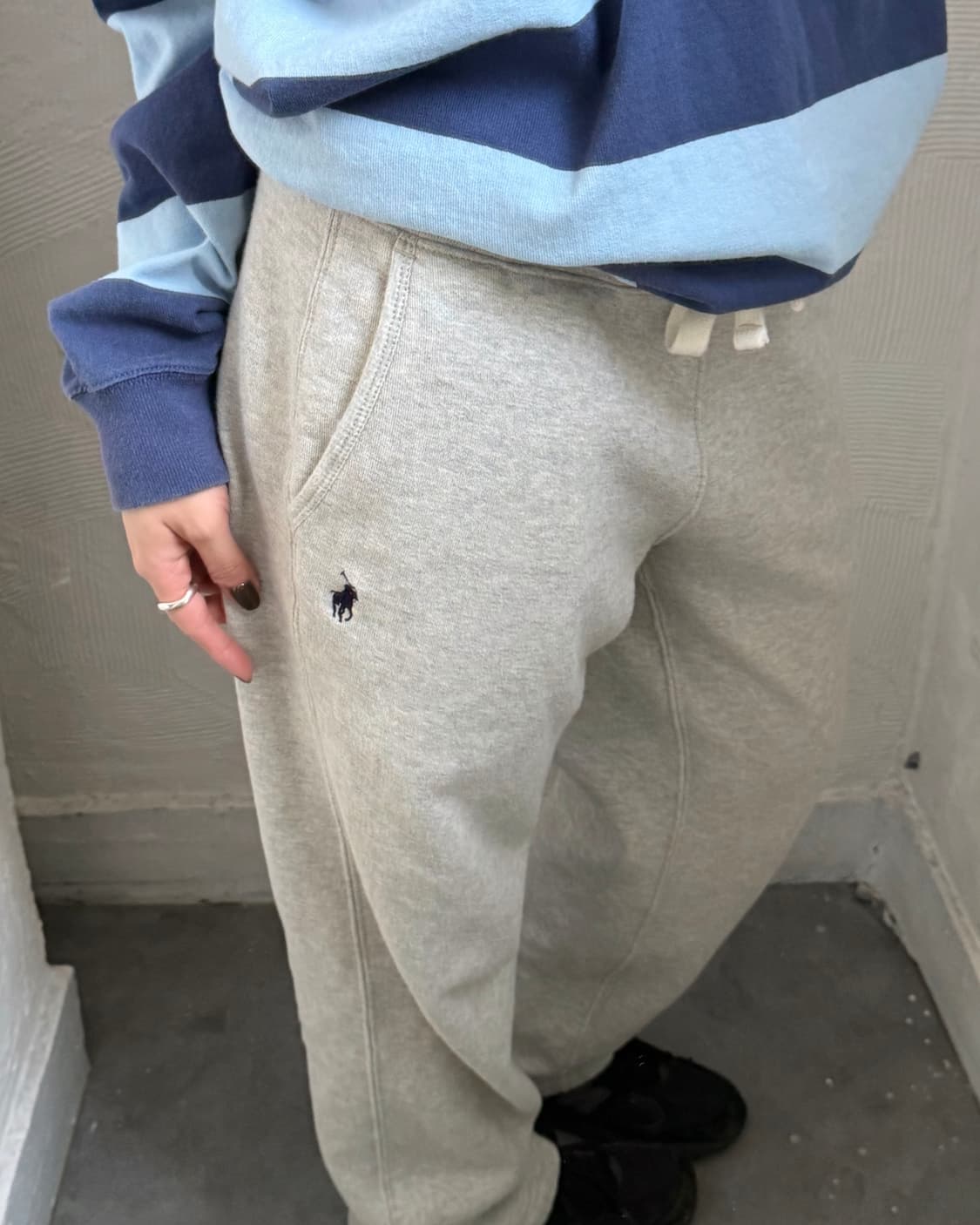 Polo 폴로 랄프로렌 자수로고 코튼 스웻 팬츠 상품이미지1