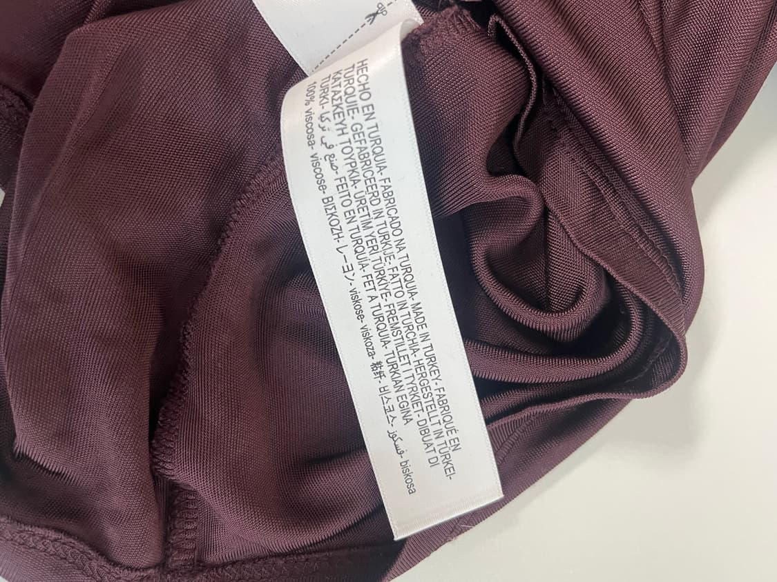 XS) 마시모두띠 비스코스 셔츠 블라우스 버건디 상품이미지8