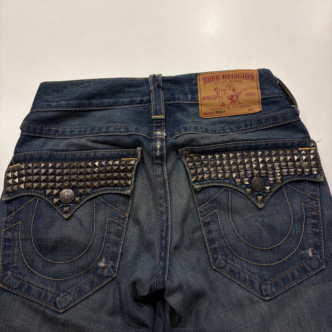 [28] 트루릴리젼 리키 스터드 데님 청바지 팬츠 C894 상품이미지3