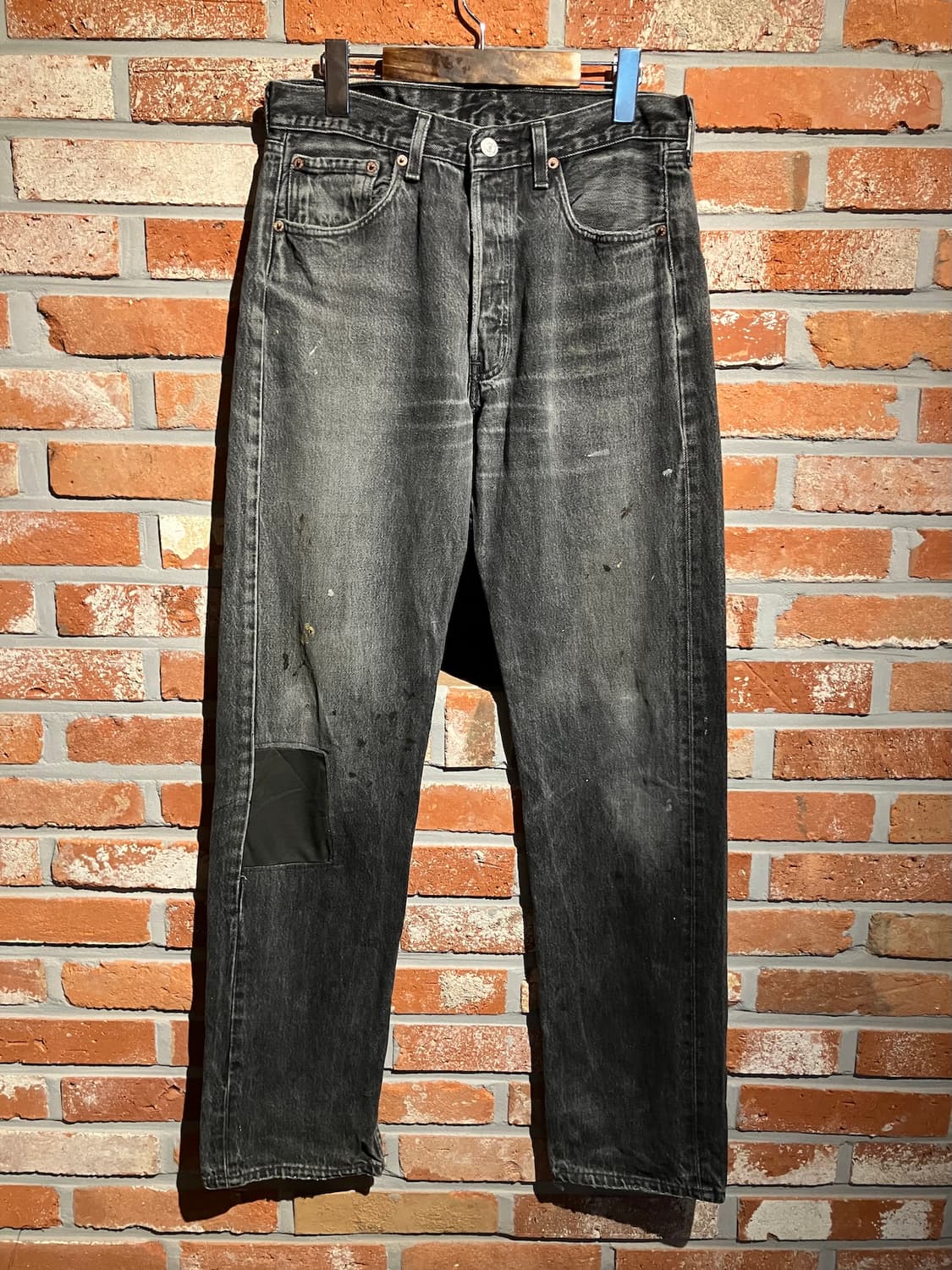 90s USA 빈티지 리바이스 501 블랙 데님 팬츠 상품이미지2