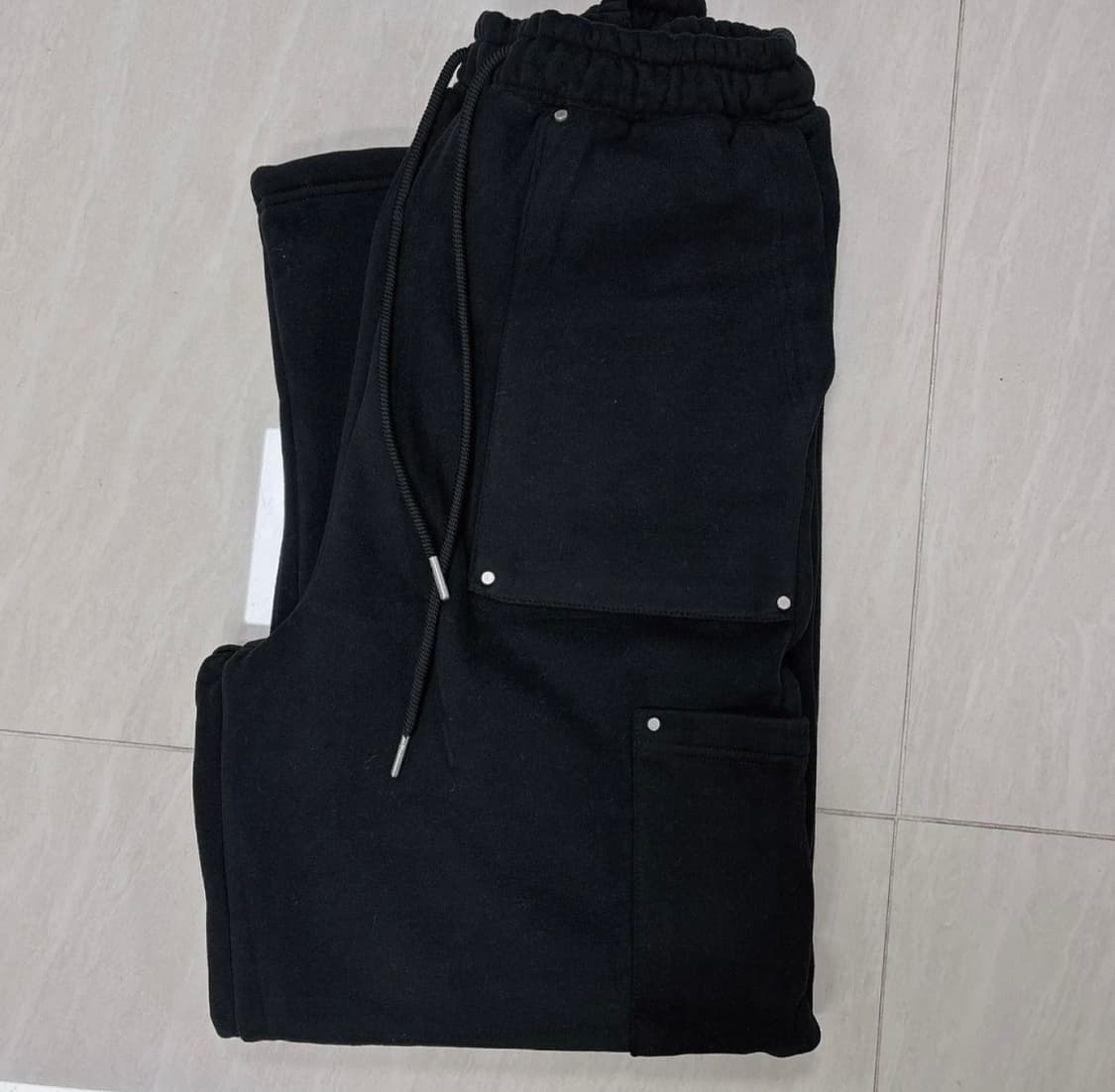 새제품 라룸 마켓 스웻팬츠 와이드 기모 바지 상품이미지5