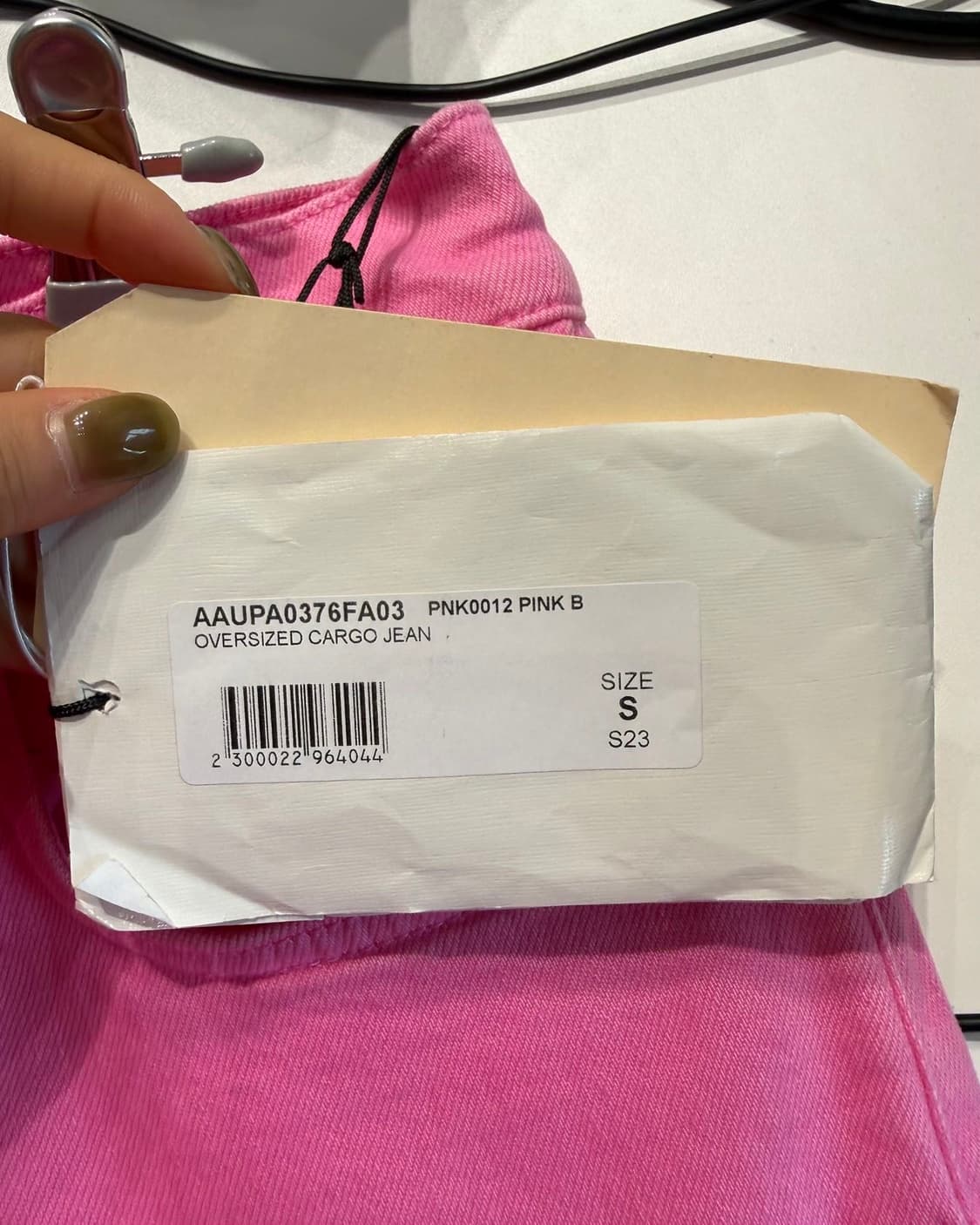 1017 알릭스 9sm 핑크 데님 카고 팬츠  상품이미지8
