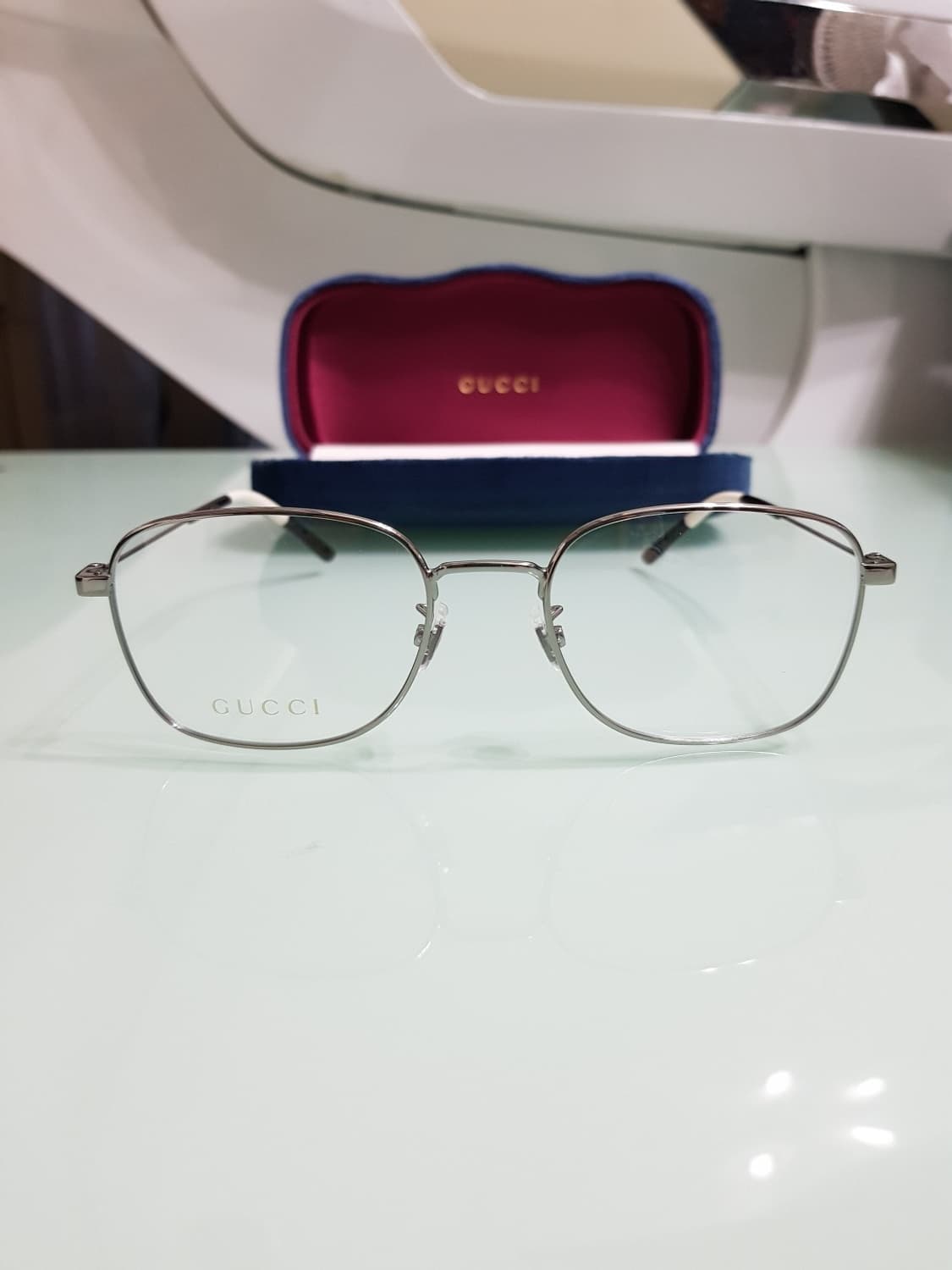 구찌 스퀘어 남녀안경테(극강가벼움)(새상품 풀구성) 상품이미지2