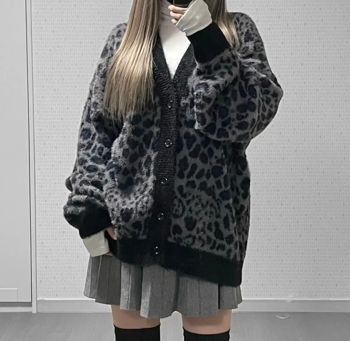 레오파드 호피 가디건  상품이미지1