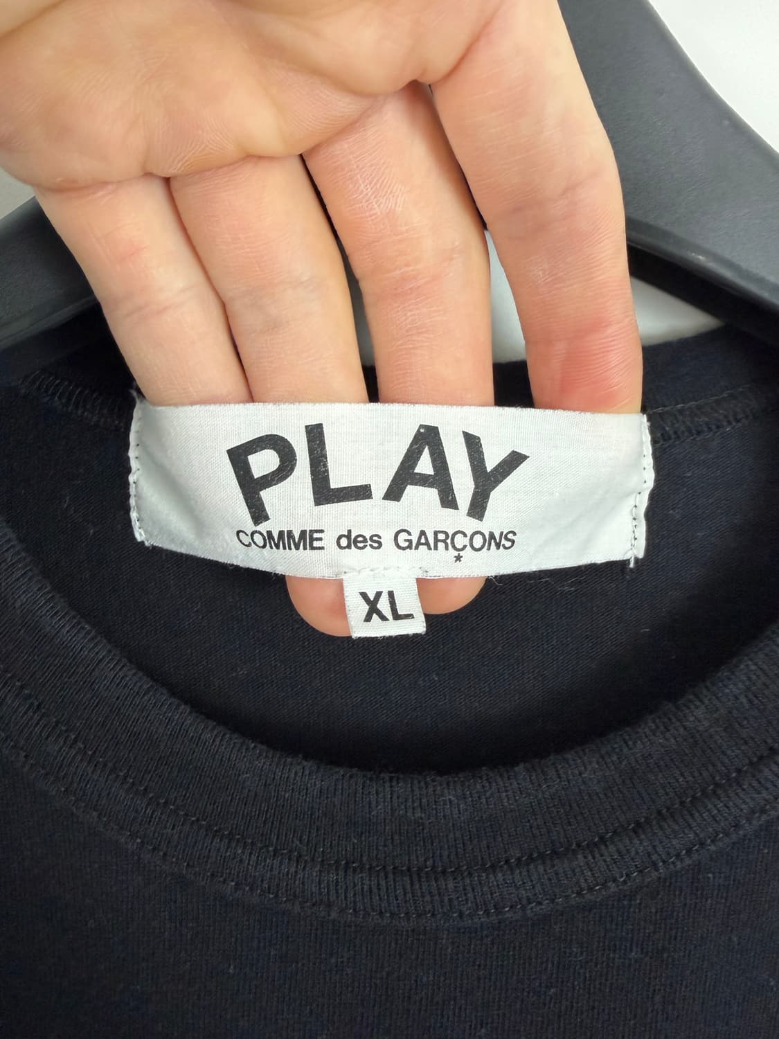 a38) 꼼데가르송 플레이 레드 하트 티셔츠 상품이미지3