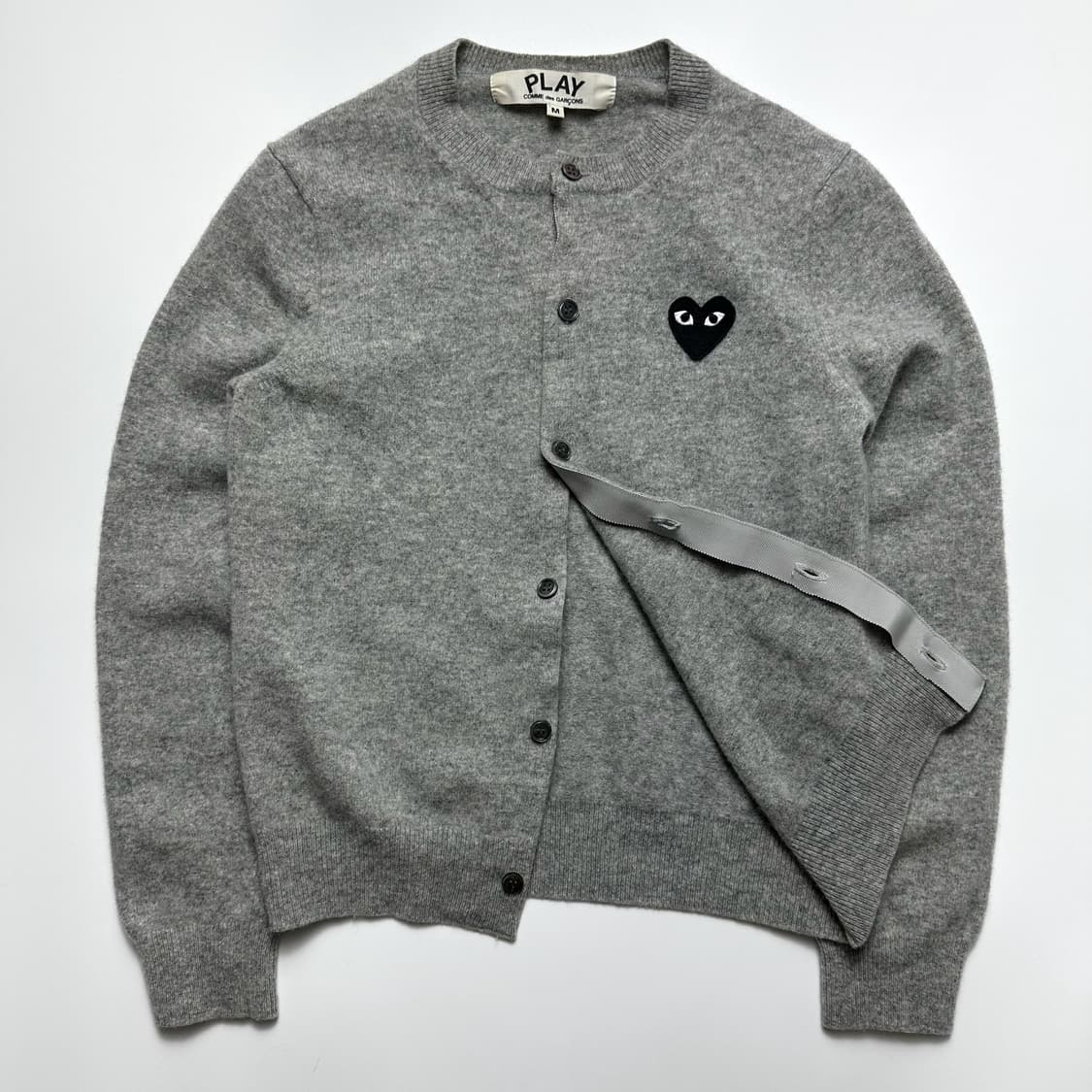 꼼데가르송 블랙하트 라운드 가디건 상품이미지2