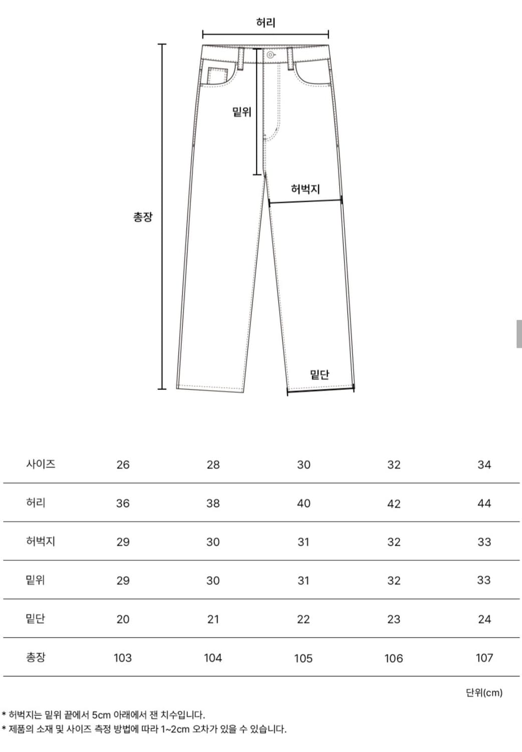 [30] 브랜디드 브렌디드 히시토모 51005 연청 청바지 데님 무신사 상품이미지4