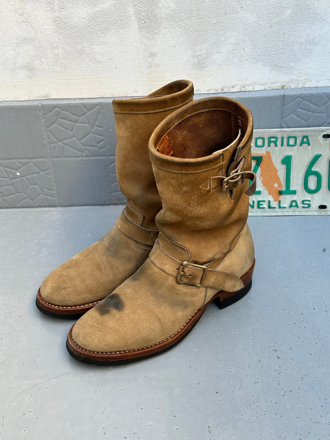 [아르고] •Kudu Suede Engineer Boots 상품이미지3