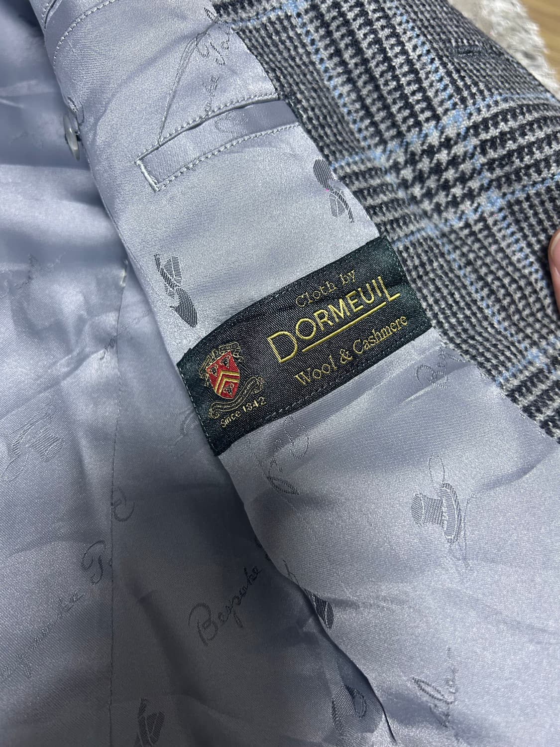 일제 독일 도르밀원단 캐시미어 반카라 코트 105~110 상품이미지5