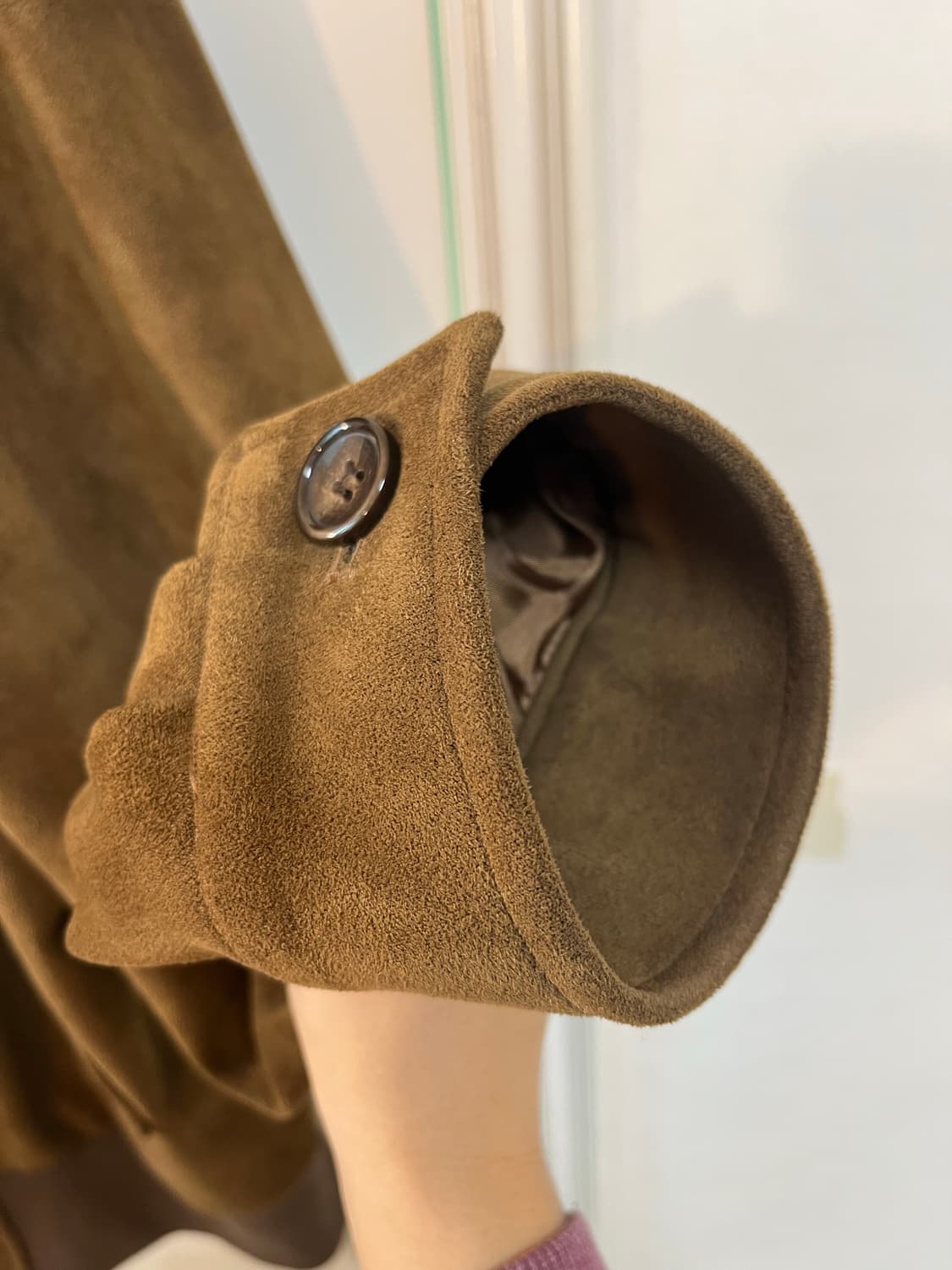 Dust 브라운 스웨이드 블루종 자켓 L 사이즈 상품이미지6