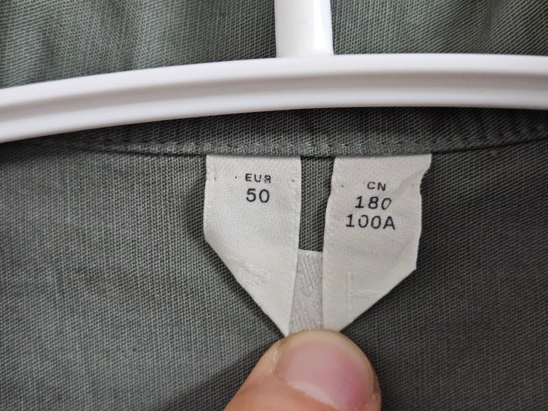 아르켓 코튼 리넨 오버셔츠 더스티 그린 50 상품이미지5