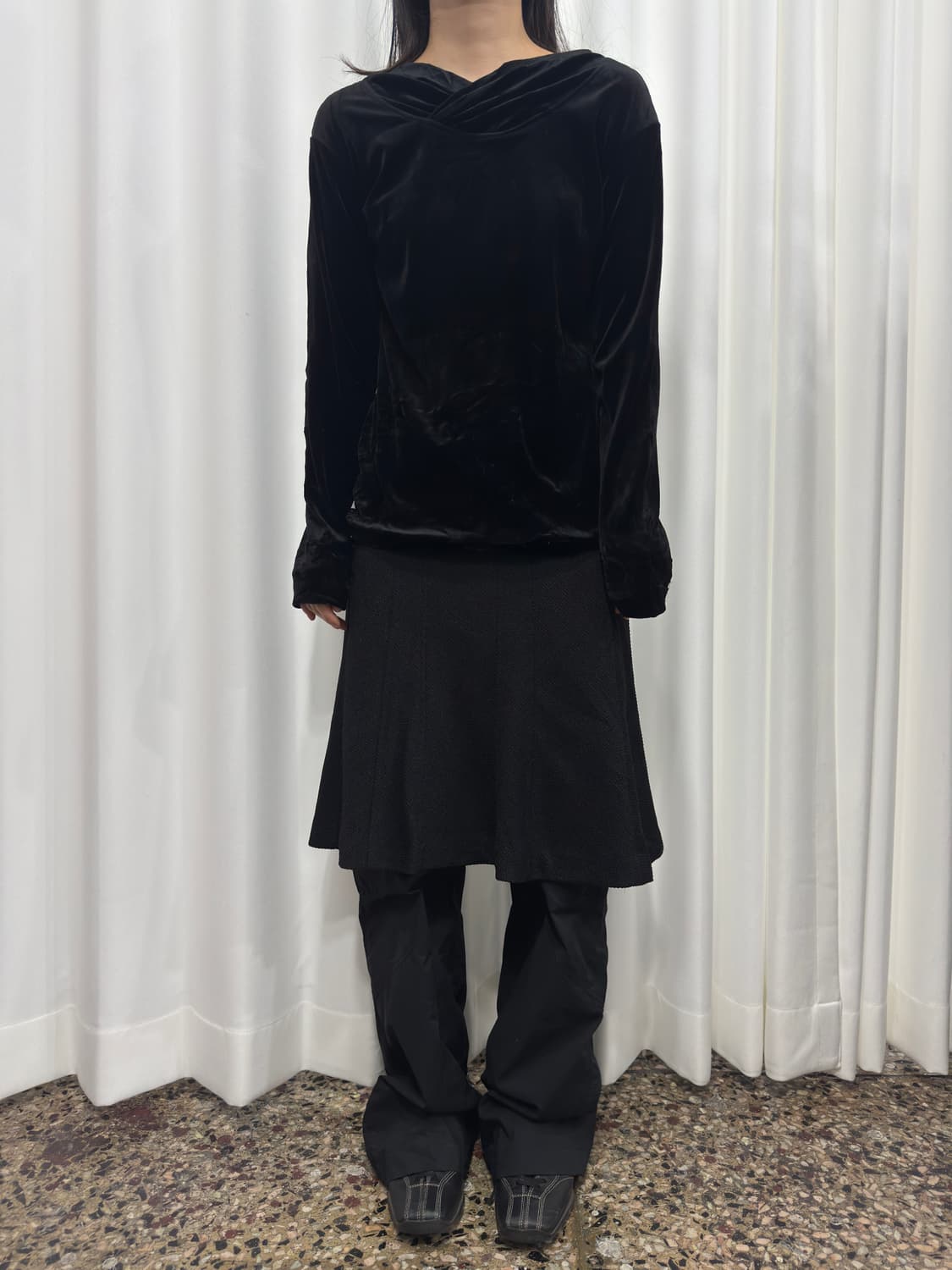 ozone community velvet top 상품이미지3