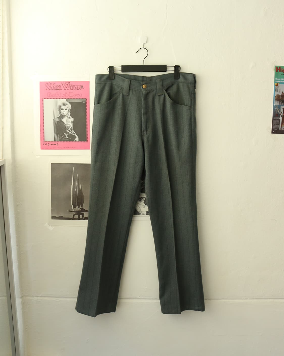 빈티지 스트라이프 부츠컷 트라우저  상품이미지1