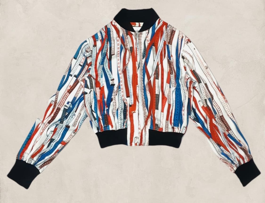 장폴고티에 룰러 그래픽 크롭 블루종 자켓 38  상품이미지2