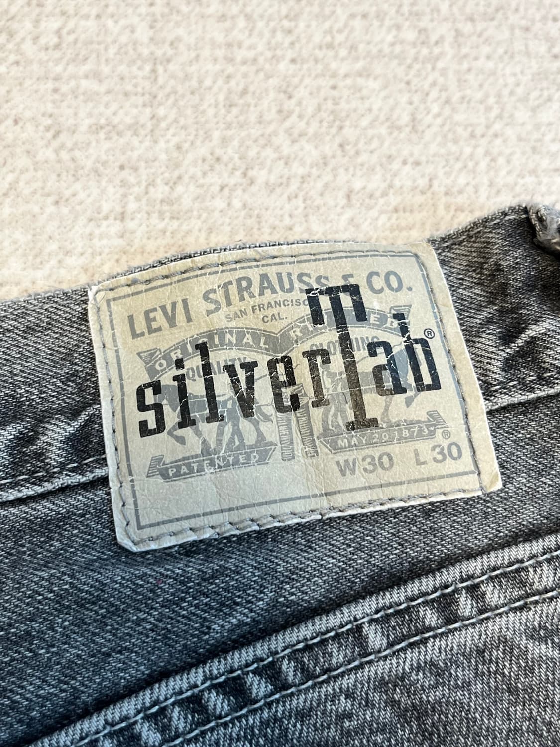 Vintage Levis silver tab stone wash blac 상품이미지6