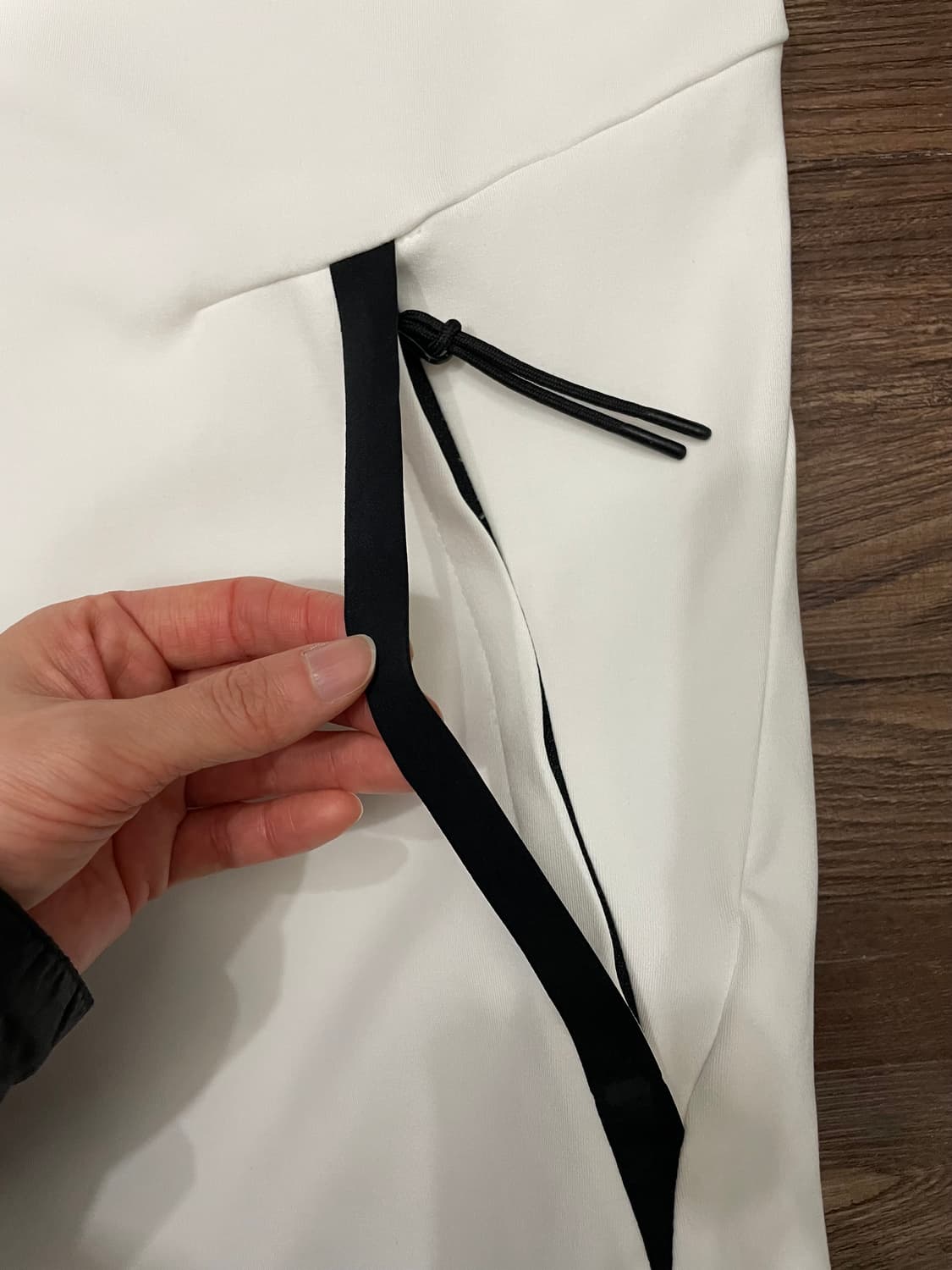 나이키 테크팩 니트 풀집 후디 윈드러너 후드집업 화이트 상품이미지6