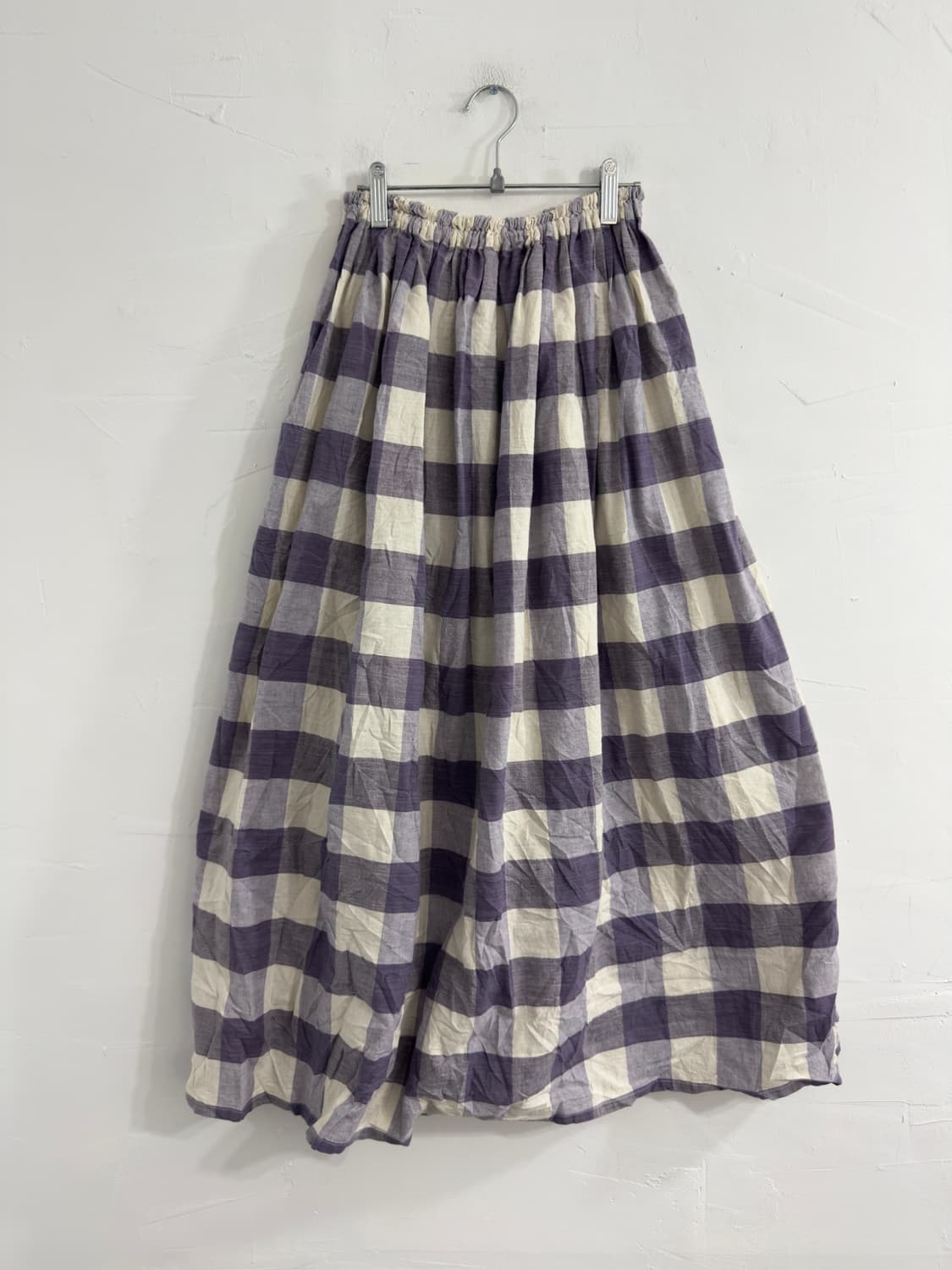 purple check pants 상품이미지3