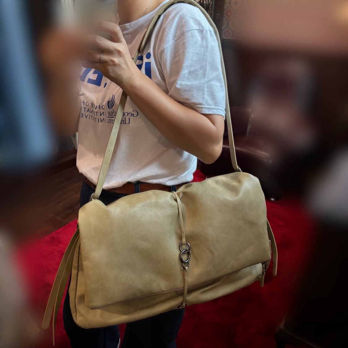 스컬프터 Folded Slouchy Bag Dirty Green 상품이미지9