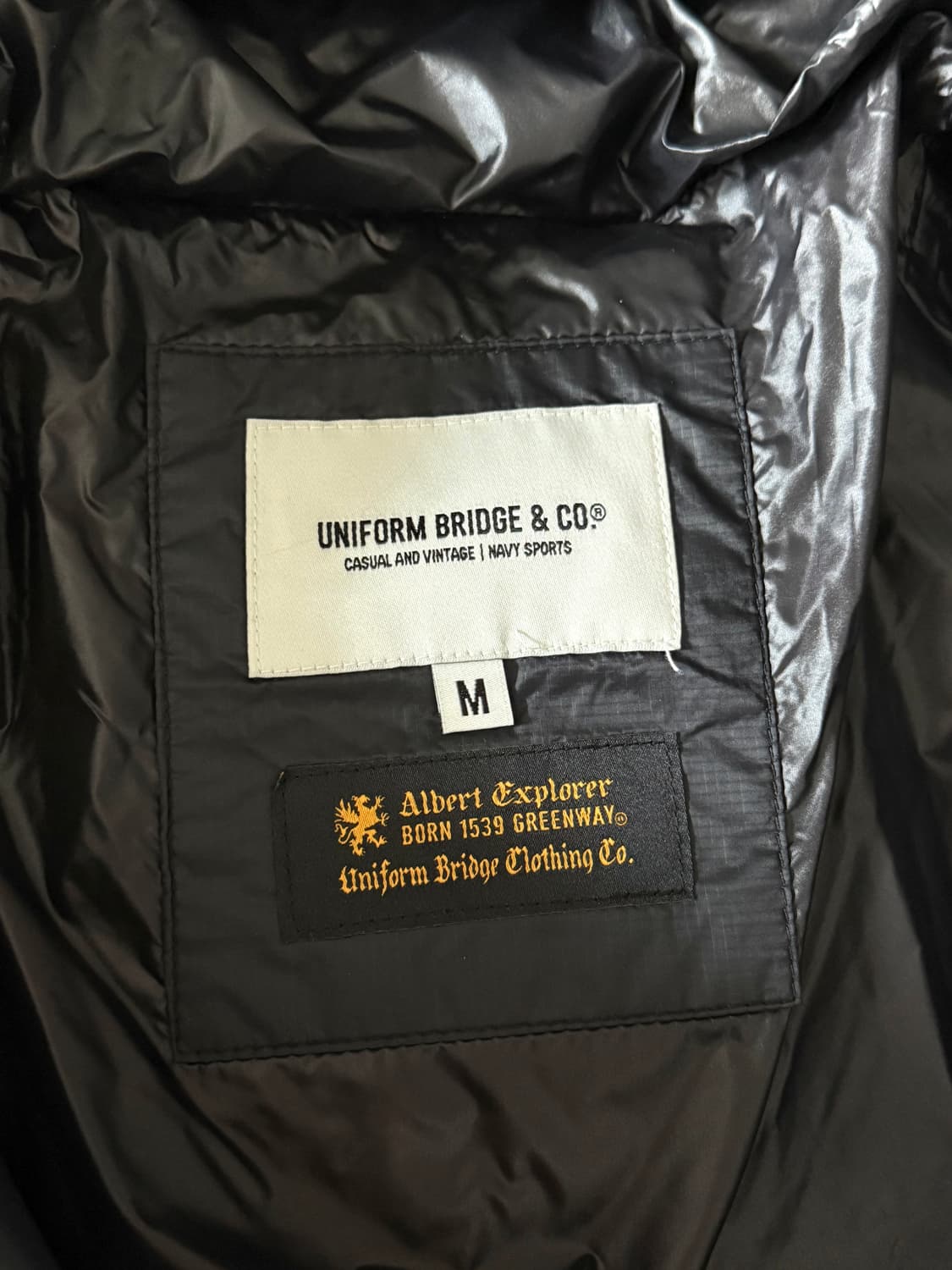 [M] 유니폼브릿지 유틸리티 덕다운 패딩 블랙 상품이미지4