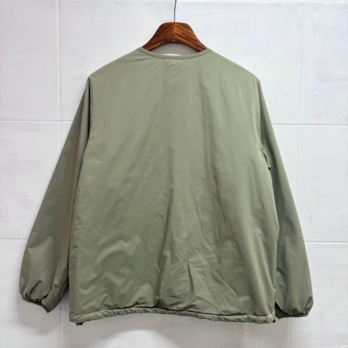 리버서블 카키 노카라 숏 경량 자켓 (JPN) 상품이미지6