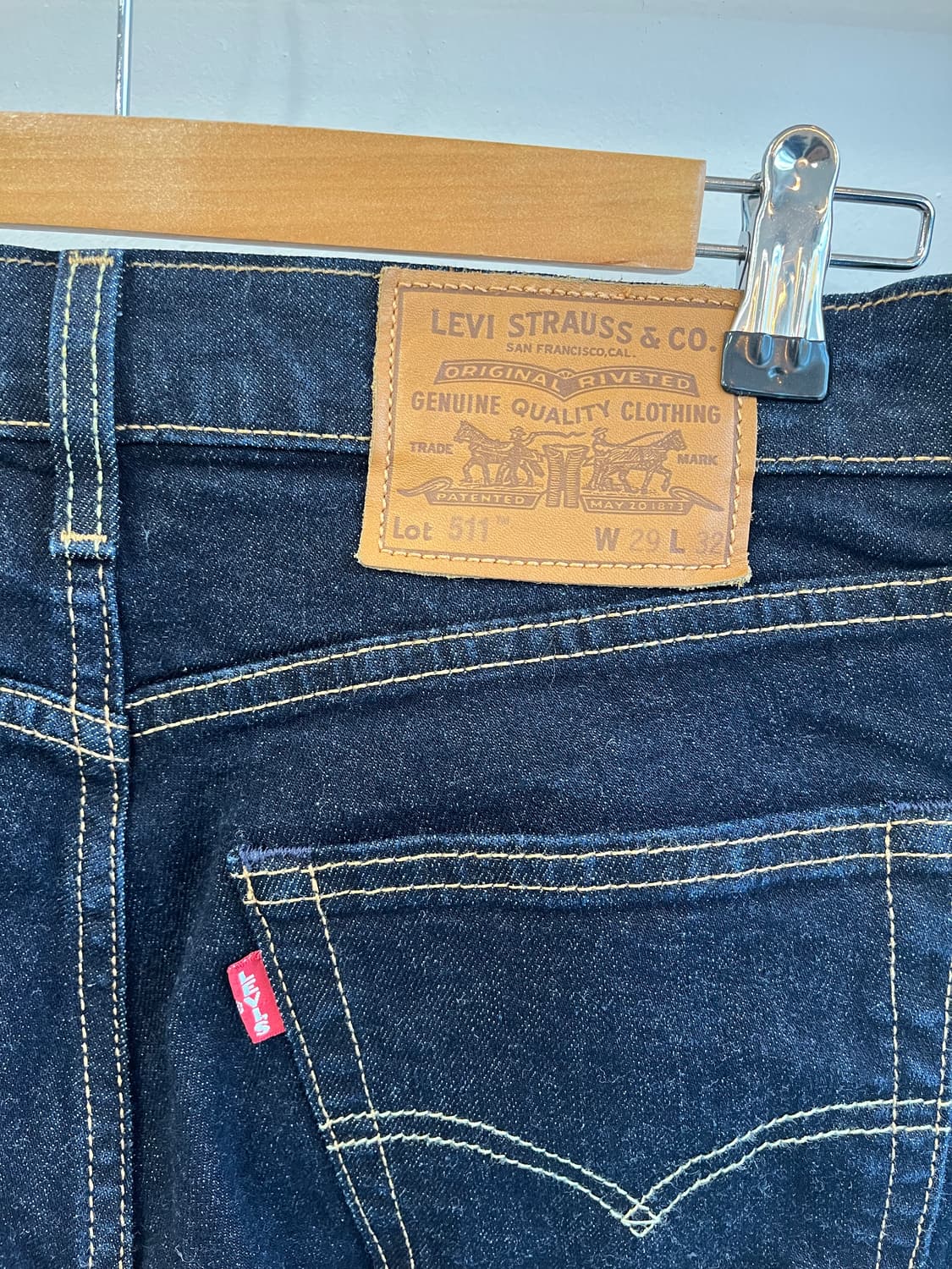 리바이스 511 빈티지 로우라이즈 슬림 일자 데님 (W29) 상품이미지3