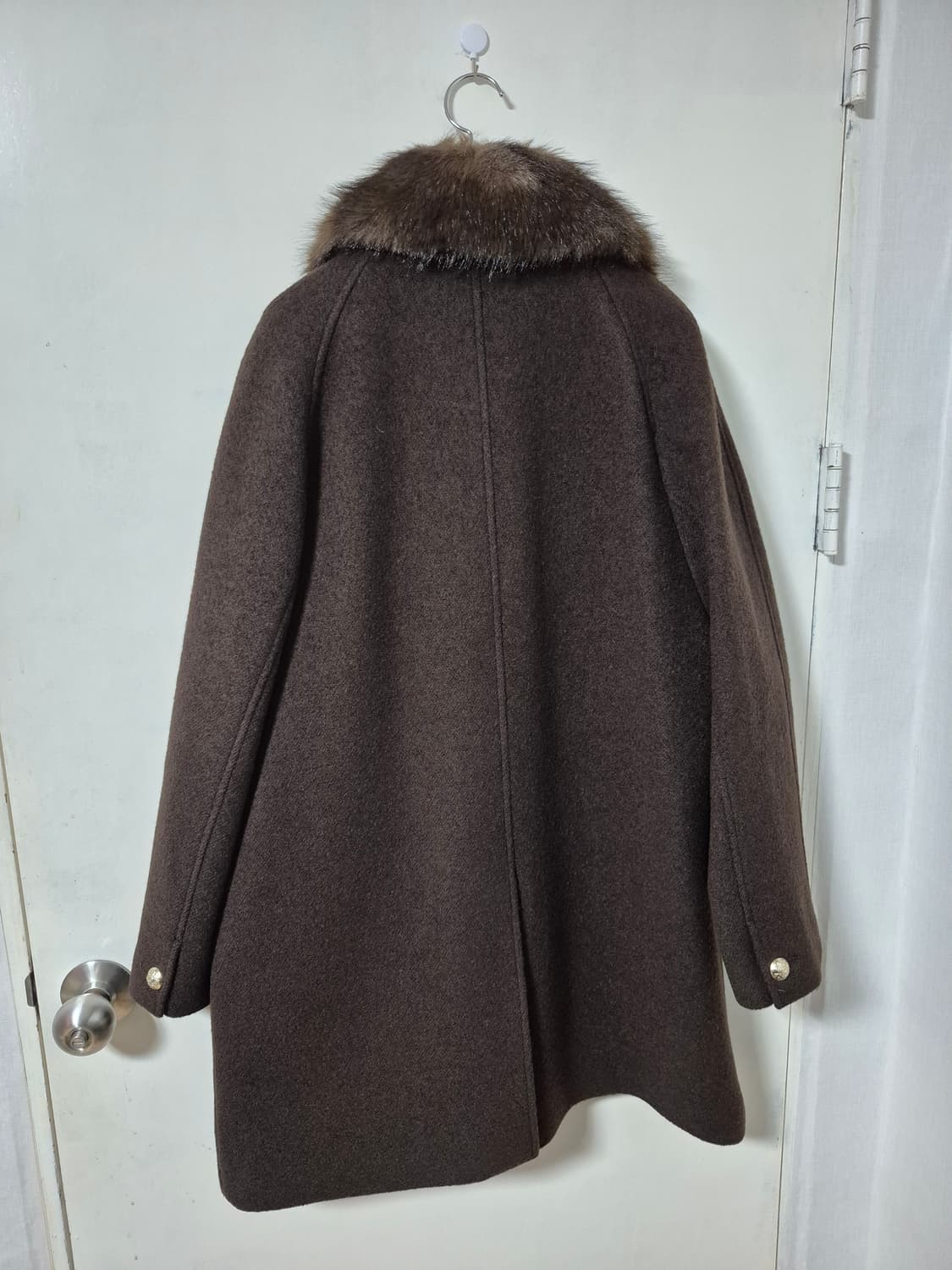 25FW 던스트 부클 울 하프코트 브라운 상품이미지8