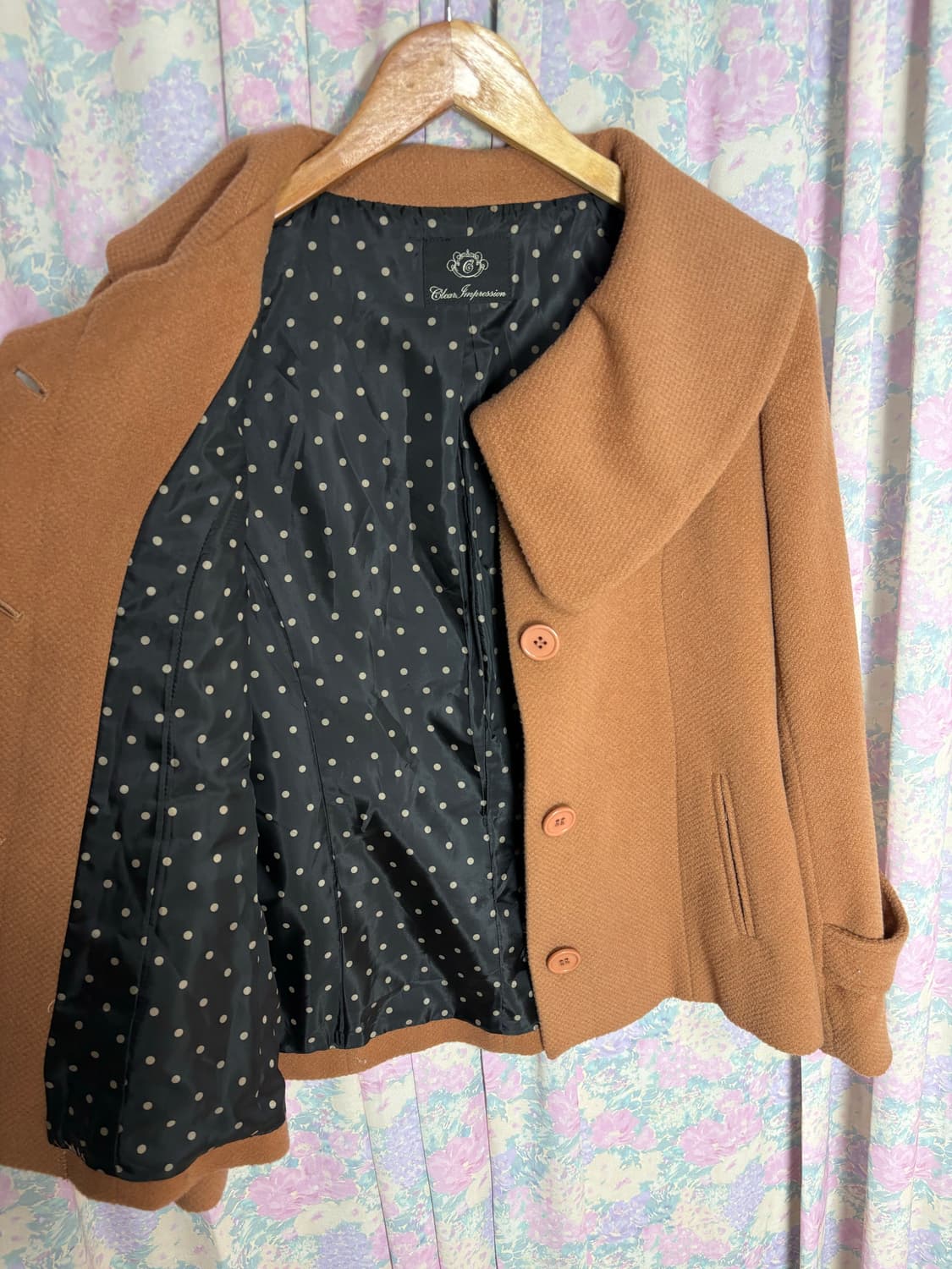 카멜브라운 카라 울혼방 숏코트 상품이미지9