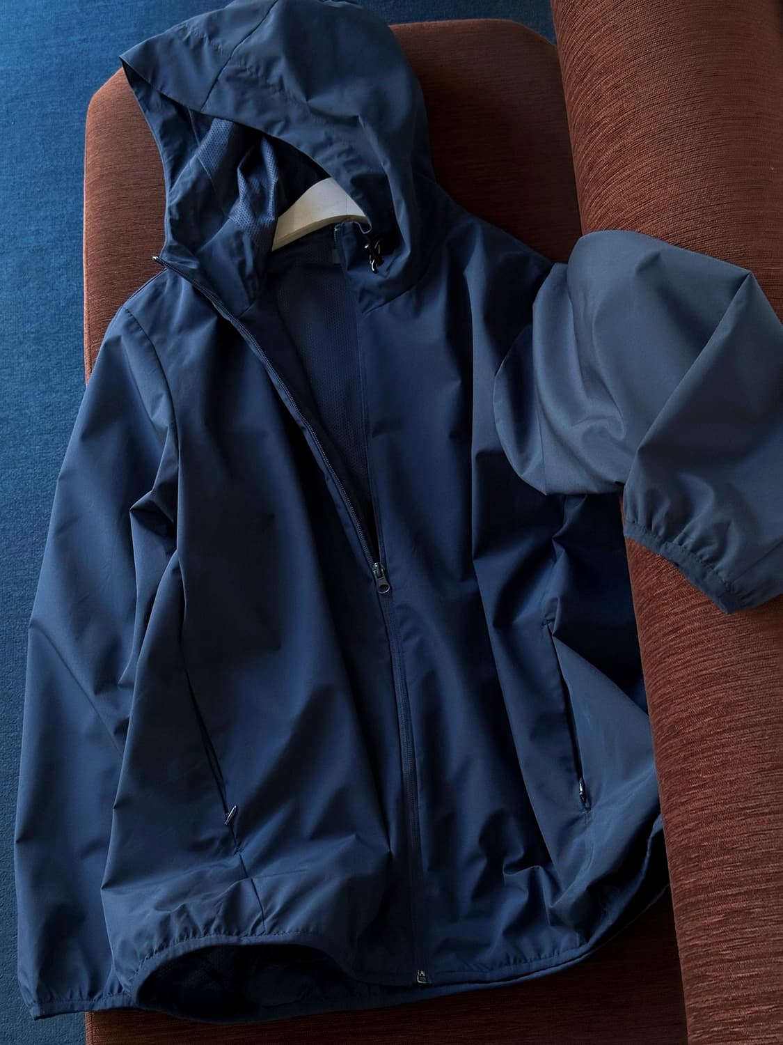 Washed poly panel design wind parka 상품이미지1