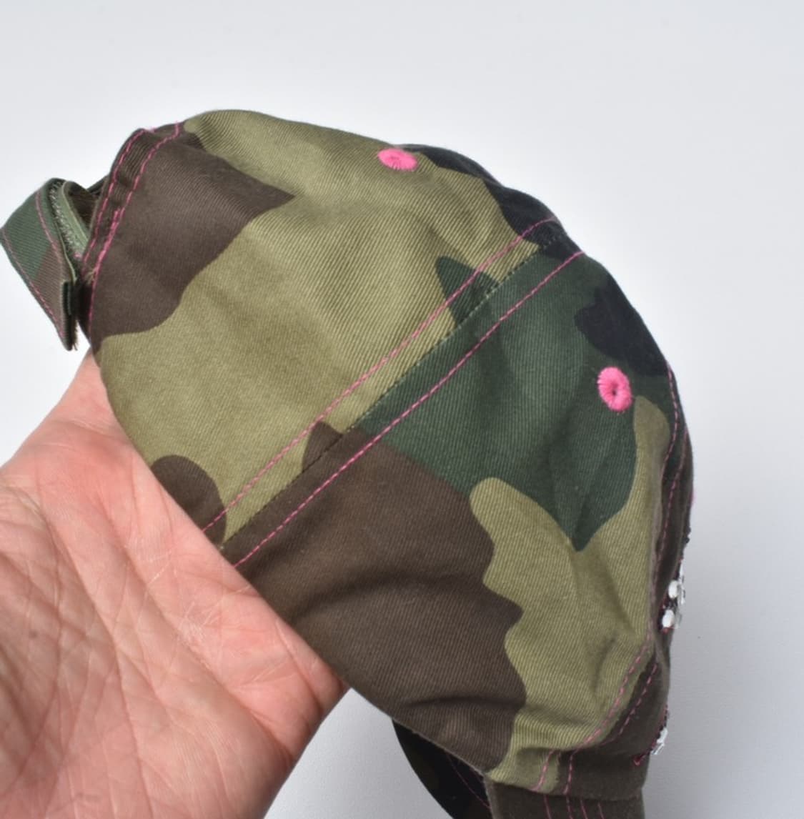 카모 밀리터리 스컬 스터드 볼캡 모자 F M25052736 상품이미지6