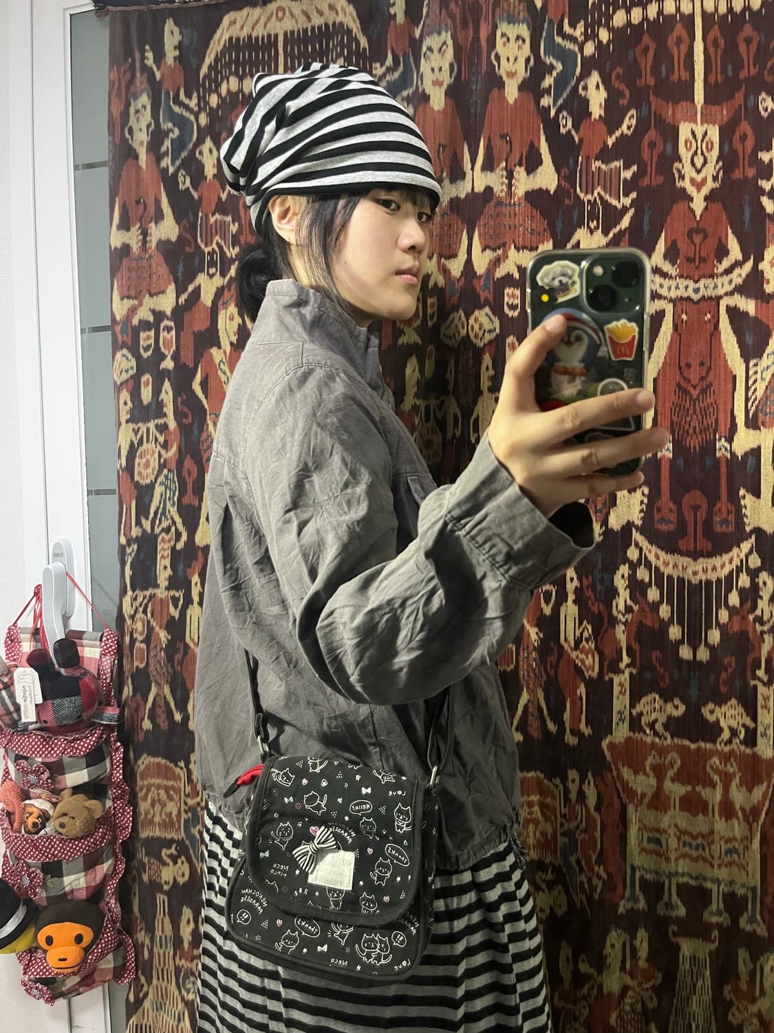 퍼플 워싱 워크 자켓 상품이미지3