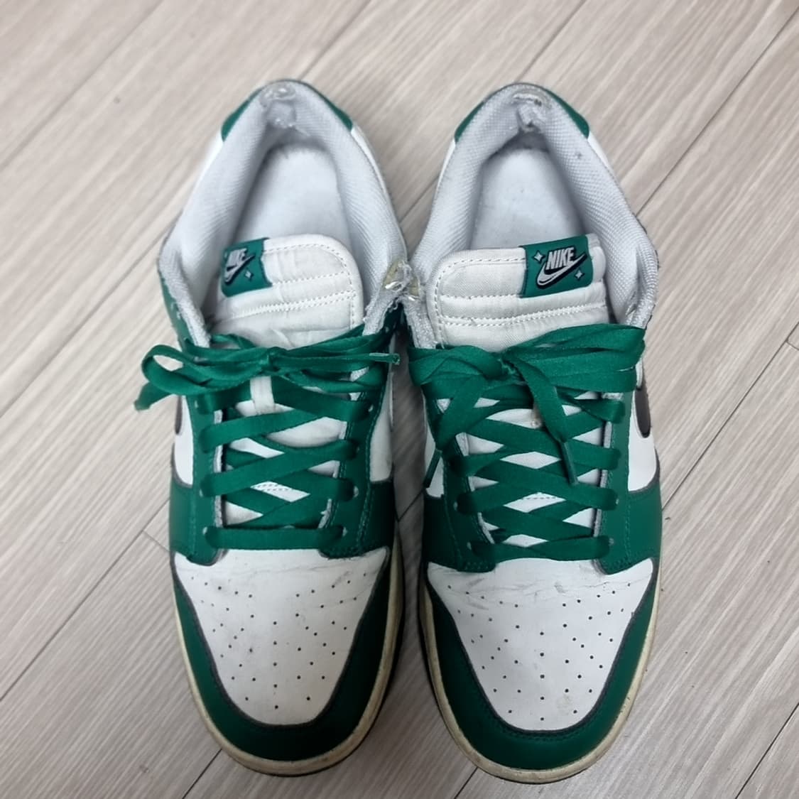 나이키 덩크 로우 잭팟 그린 화이트 커스텀(285) 상품이미지2