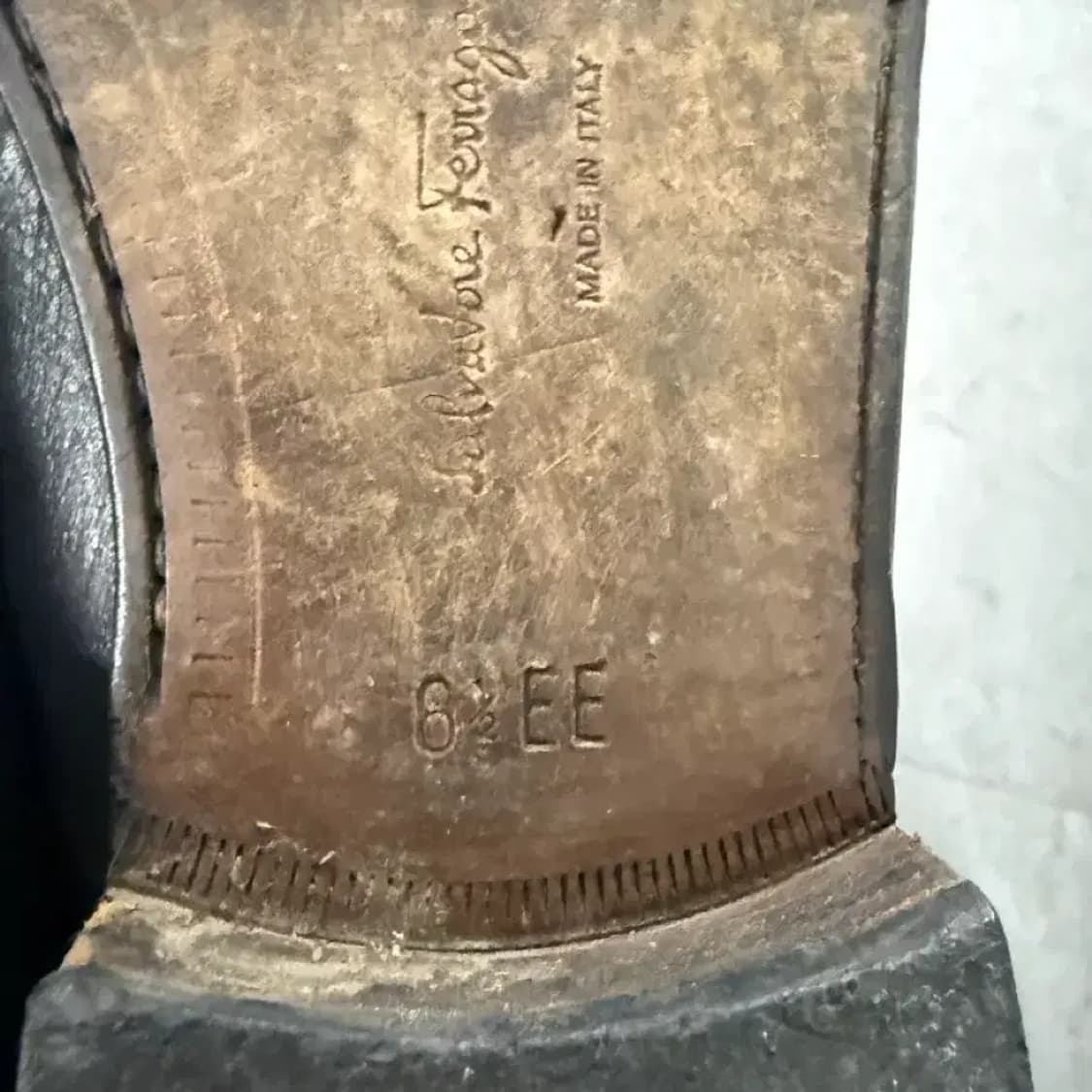 살바토레 페라가모 남성 블랙 로퍼 6.5EE 245-250 상품이미지7