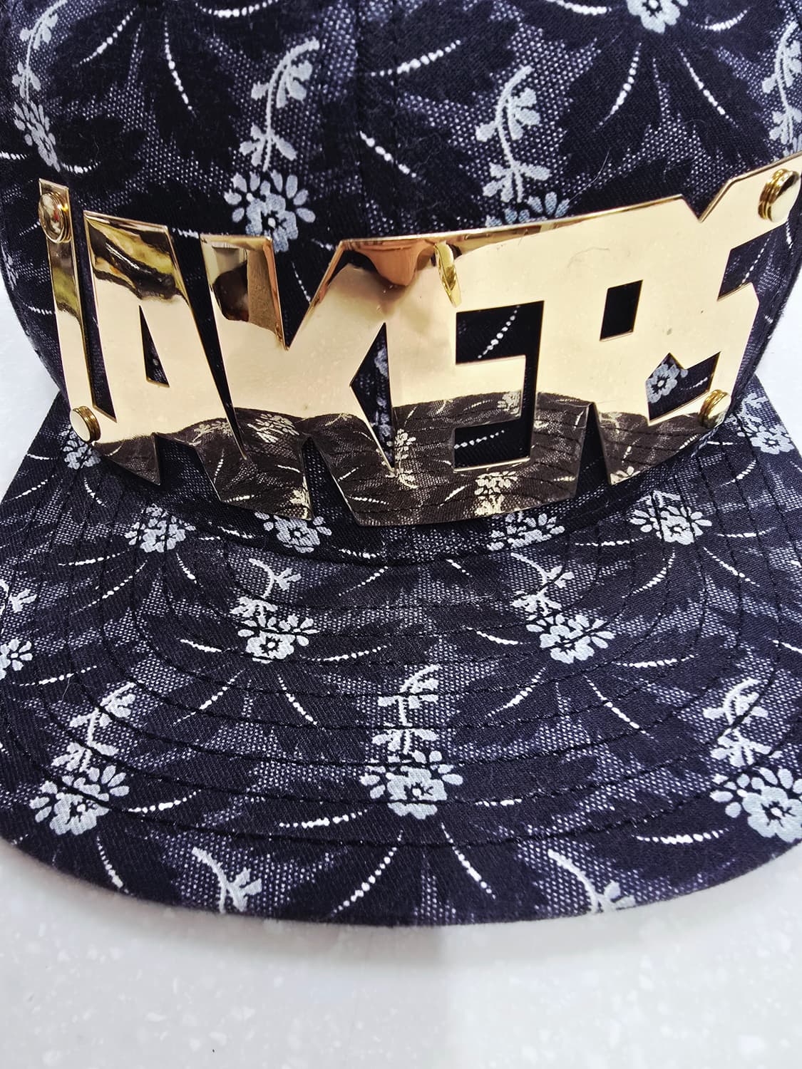 NBA 플라워 패턴 볼캡 모자 상품이미지3