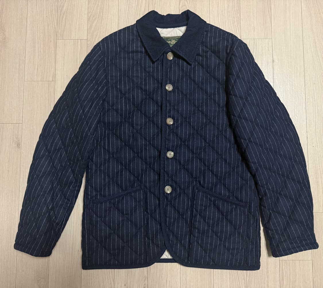 부기홀리데이(Boogie Holiday) 울 퀼팅 자켓 L 네이비 상품이미지2