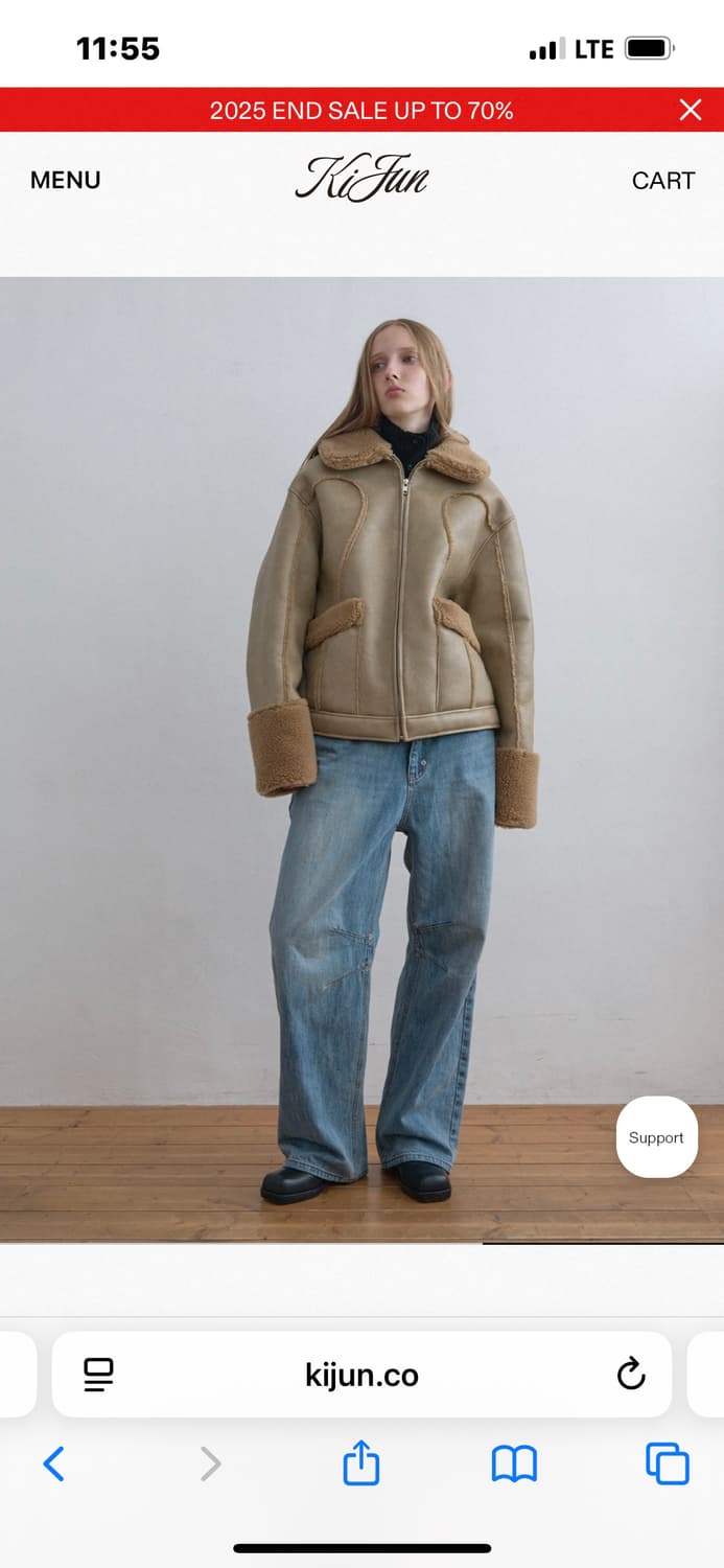 Kijun 셔링자켓 상품이미지2