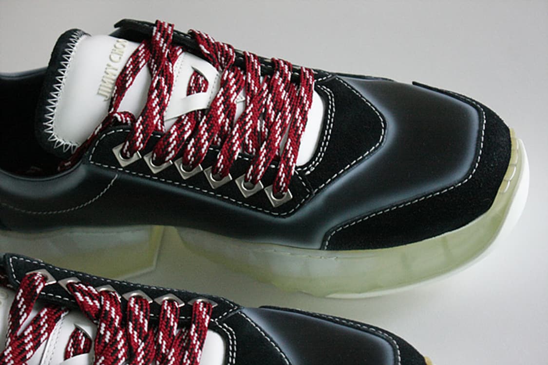 JIMMY CHOO 지미추 다이아몬드 블랙 가죽 스니커즈 새제품 상품이미지7