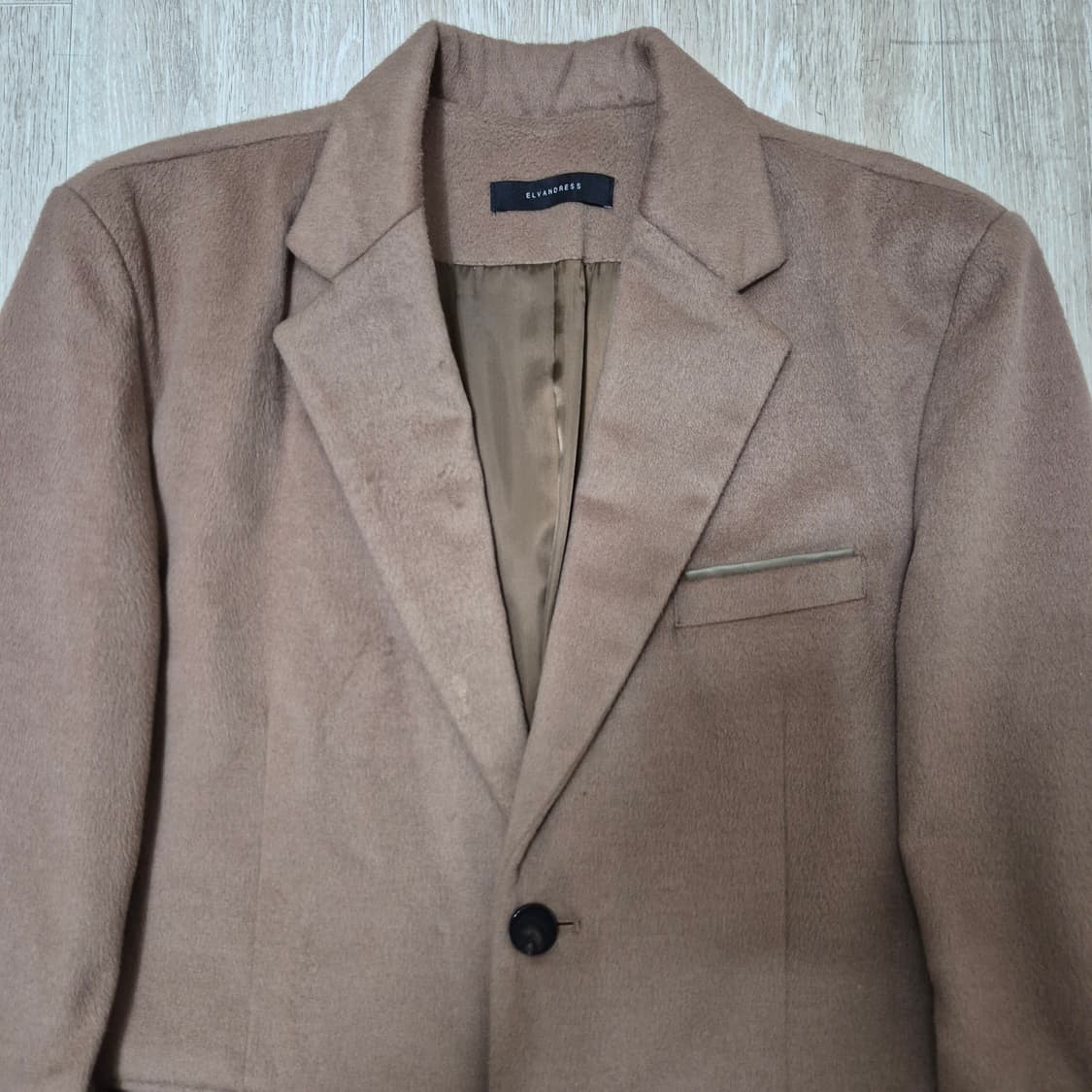 ELVANDRESS 엘반드레스 남성 싱글 체스터 코트 상품이미지2
