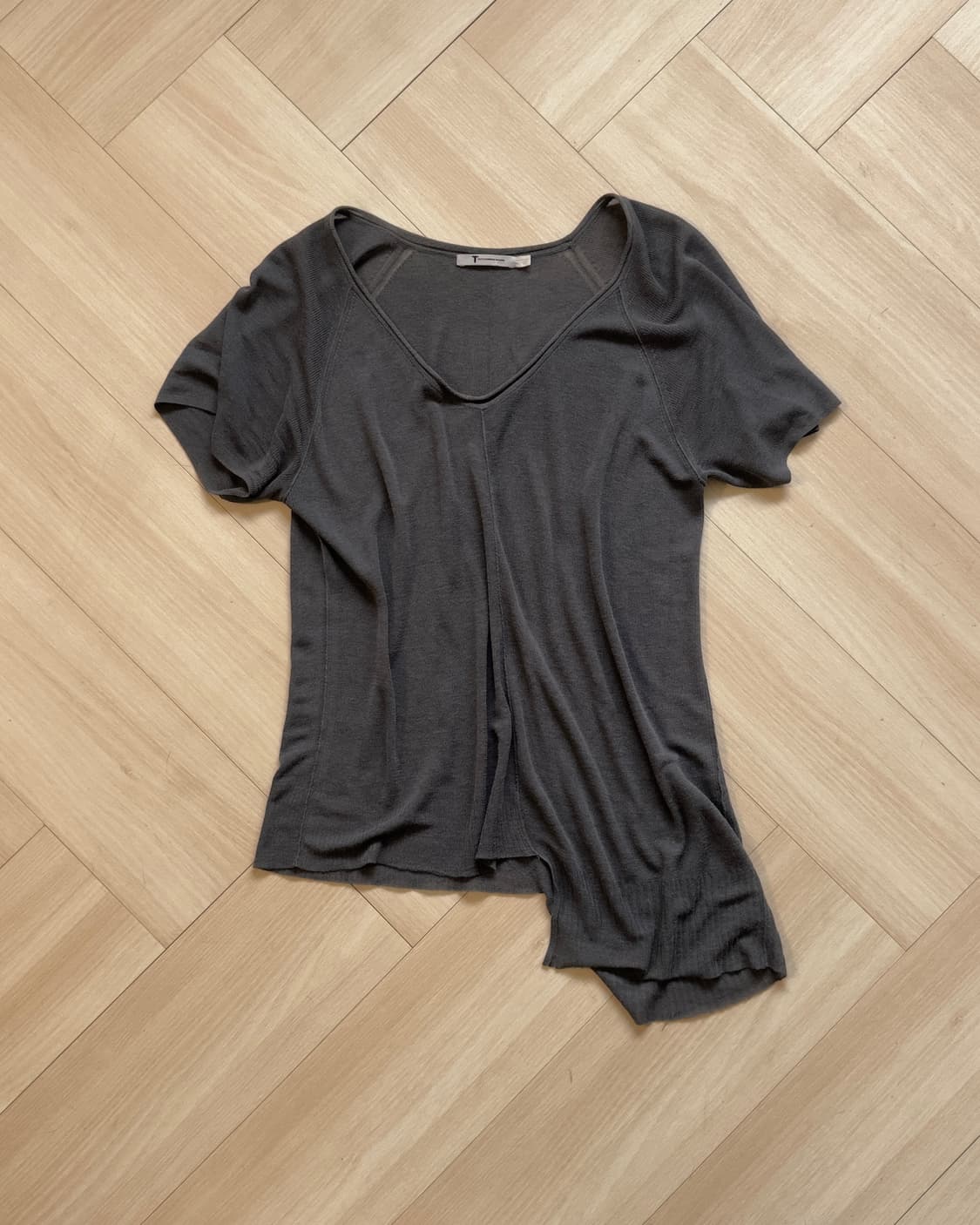 [Alexander Wang] V-Neck Knit Tee 상품이미지1