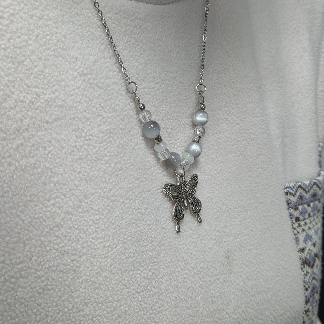 나비 비즈 체인목걸이 상품이미지3