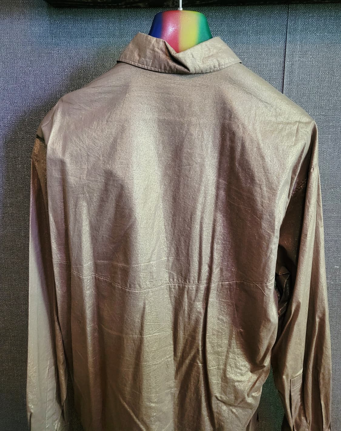 [미사용 새상품] BON 골드 실크셔츠 상품이미지4