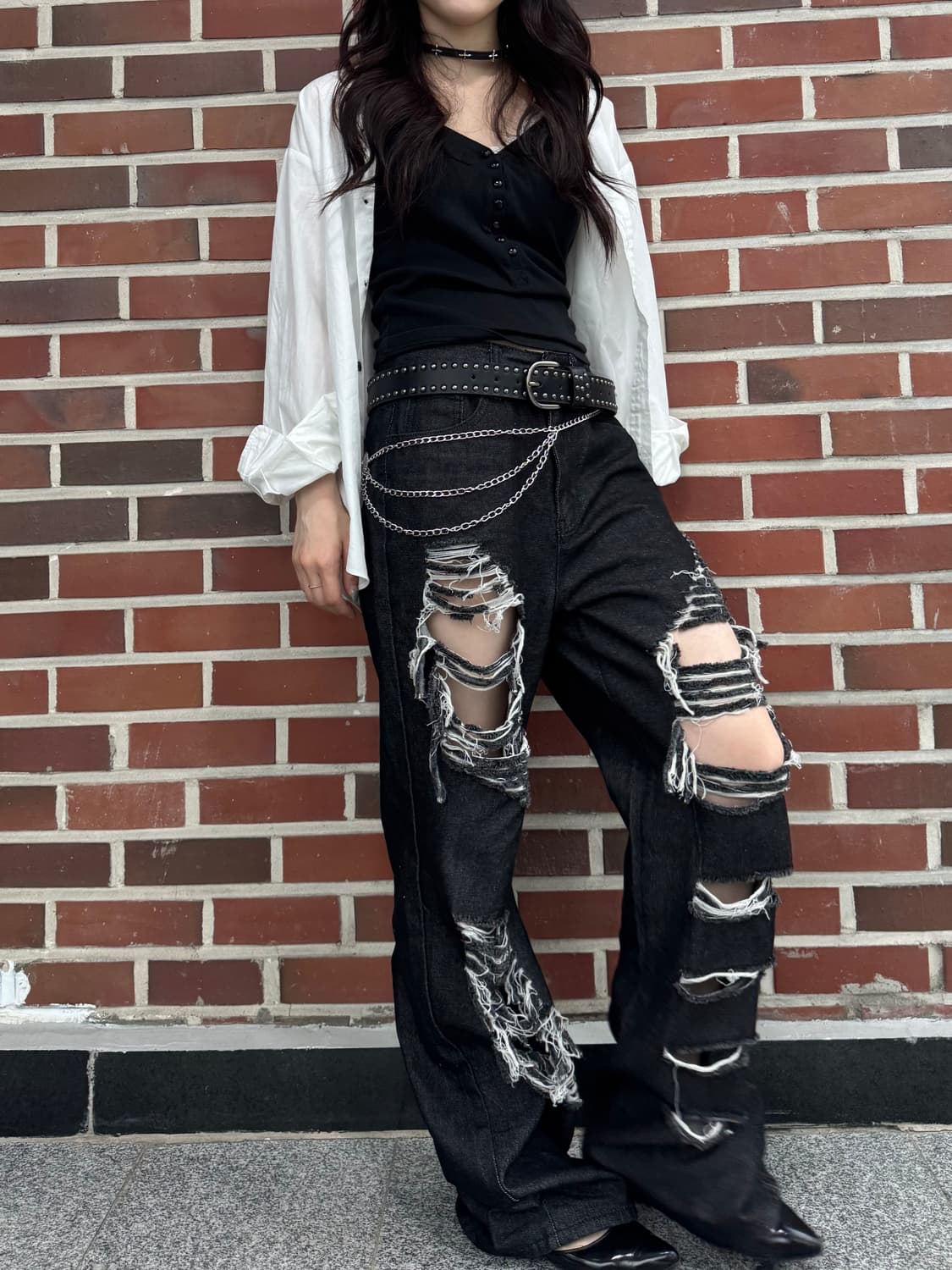 락시크 펑키룩 빈티지 코디세트 상품이미지6