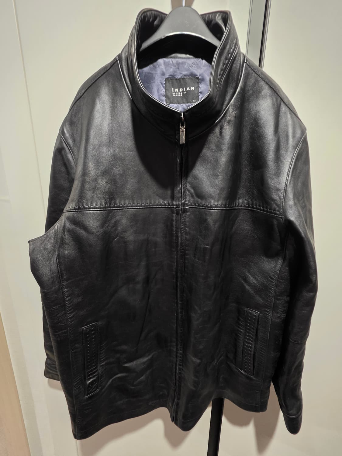 인디안 가죽 양자켓 블랙 105 상품이미지1