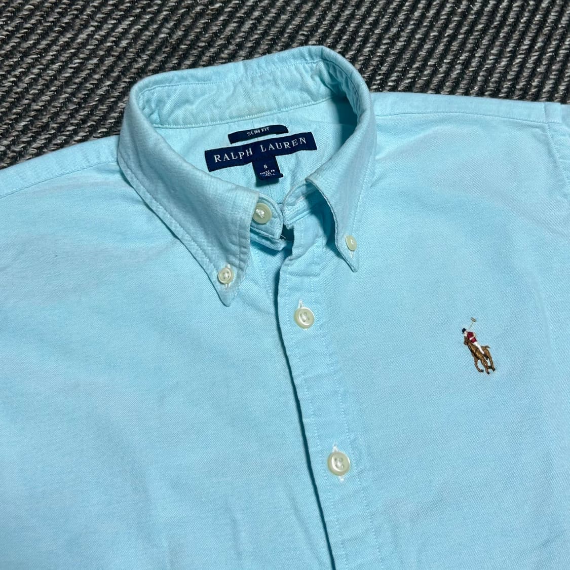 [M] Polo 폴로 랄프로렌 민트 옥스퍼드 셔츠 상품이미지3